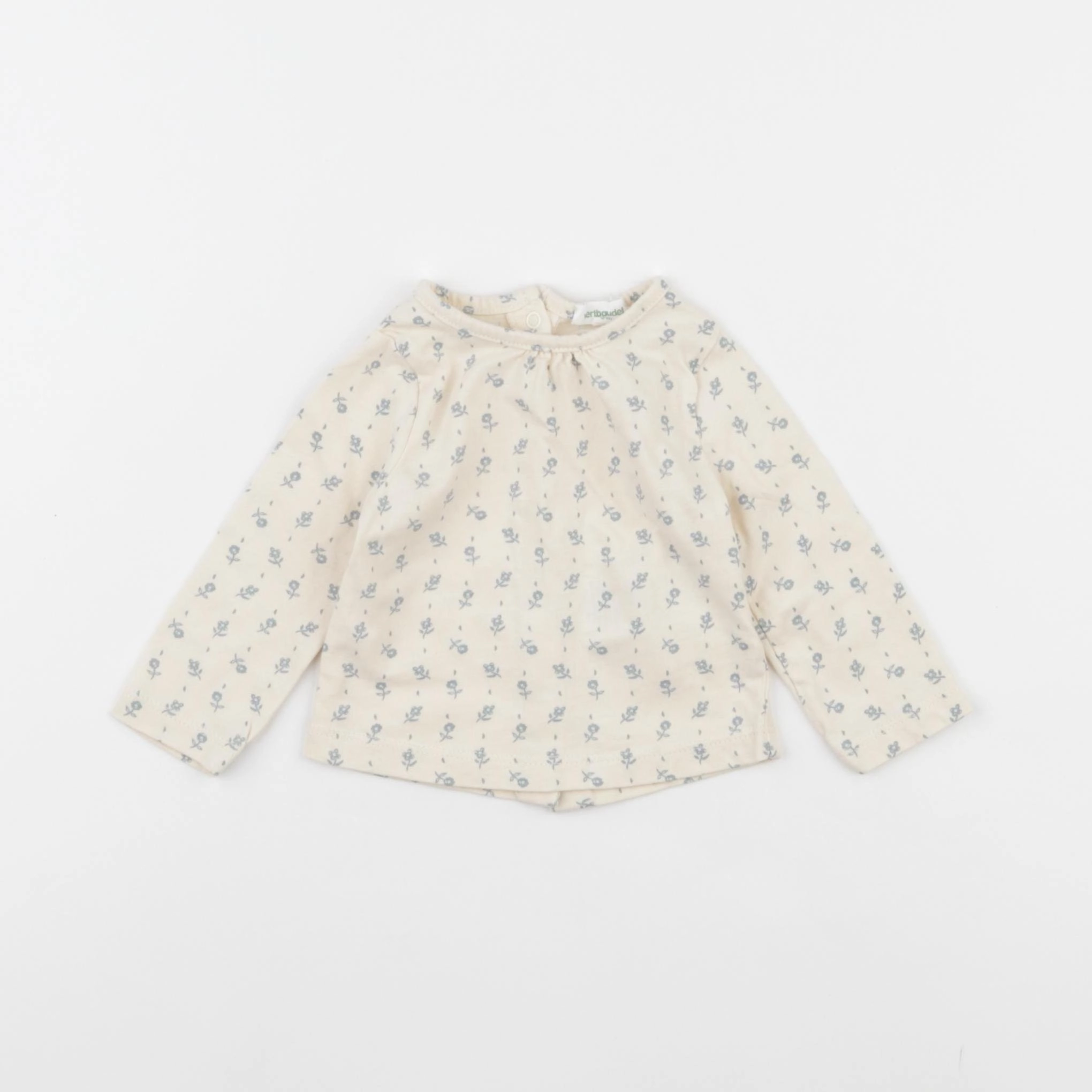 Vertbaudet - tee-shirt beige - 3 mois