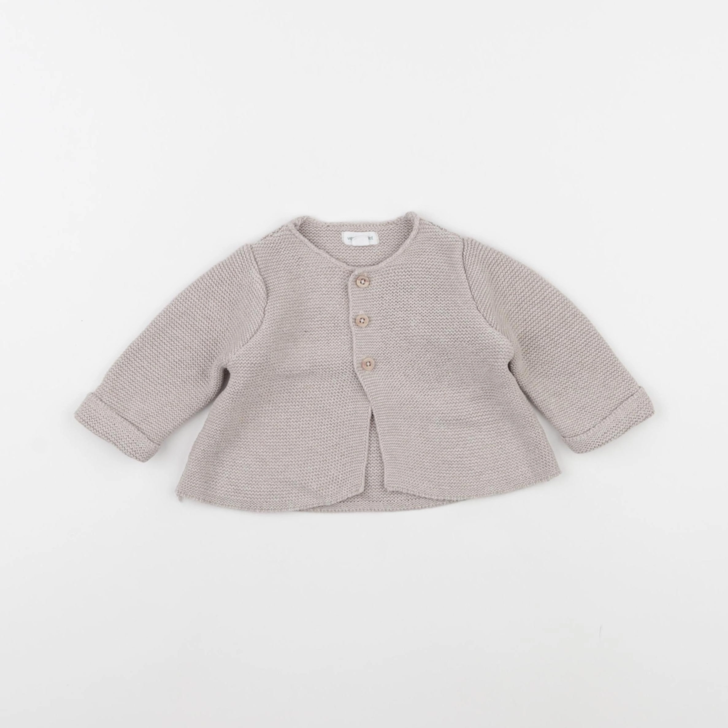 Vertbaudet - gilet beige - 3 mois