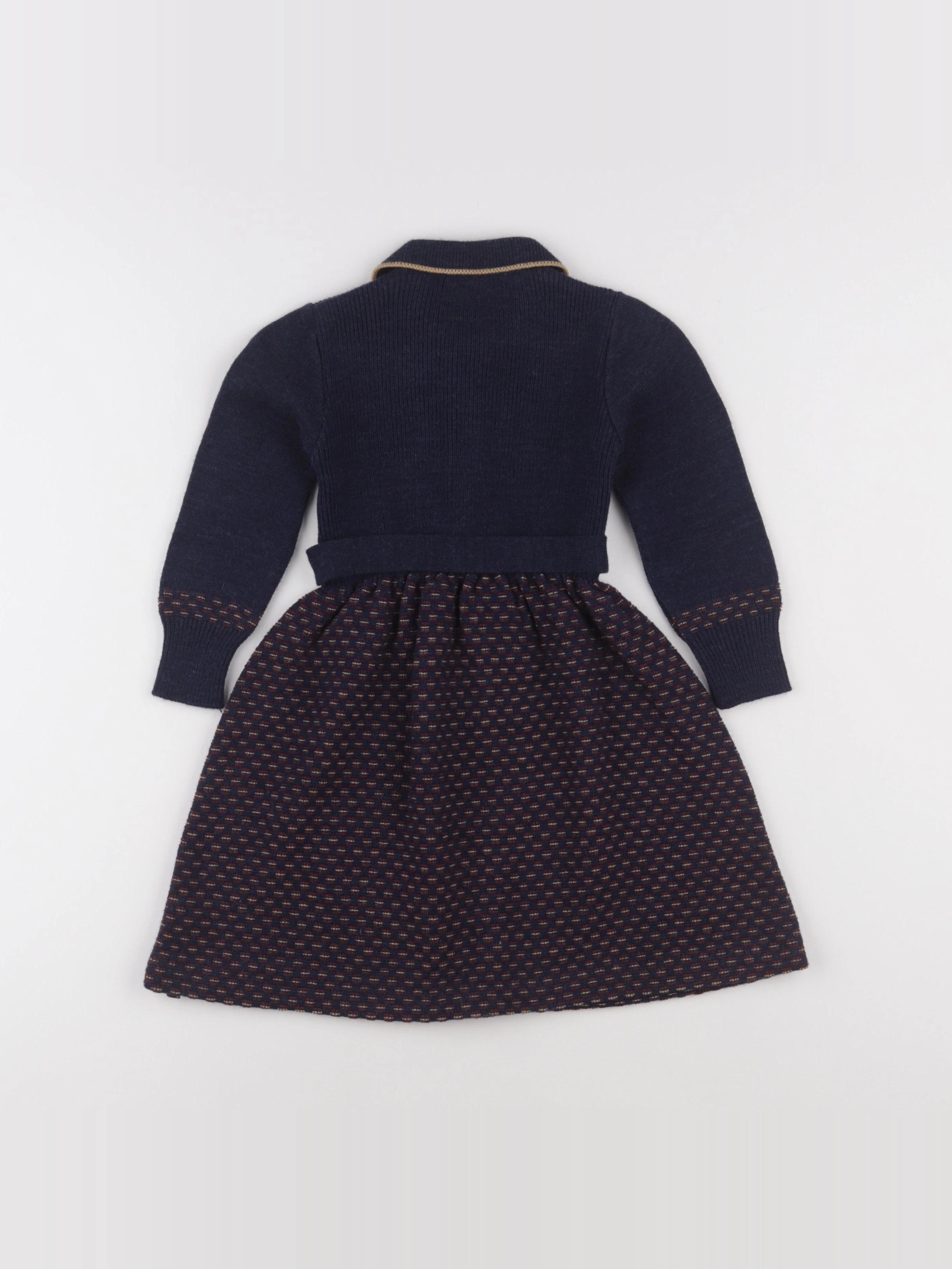 Vintage - robe bleu - 3 ans