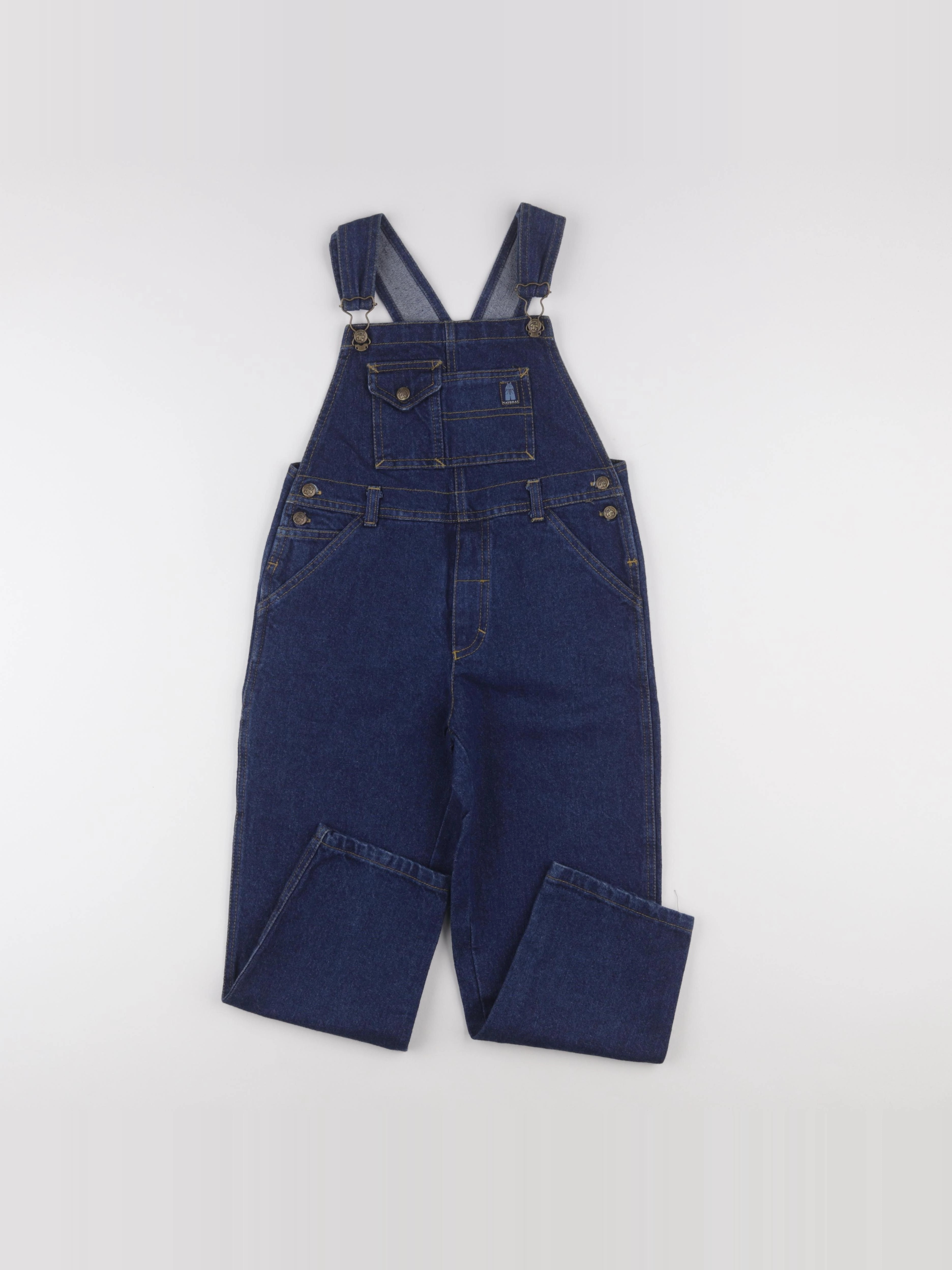 Vintage - salopette bleu - 7 ans