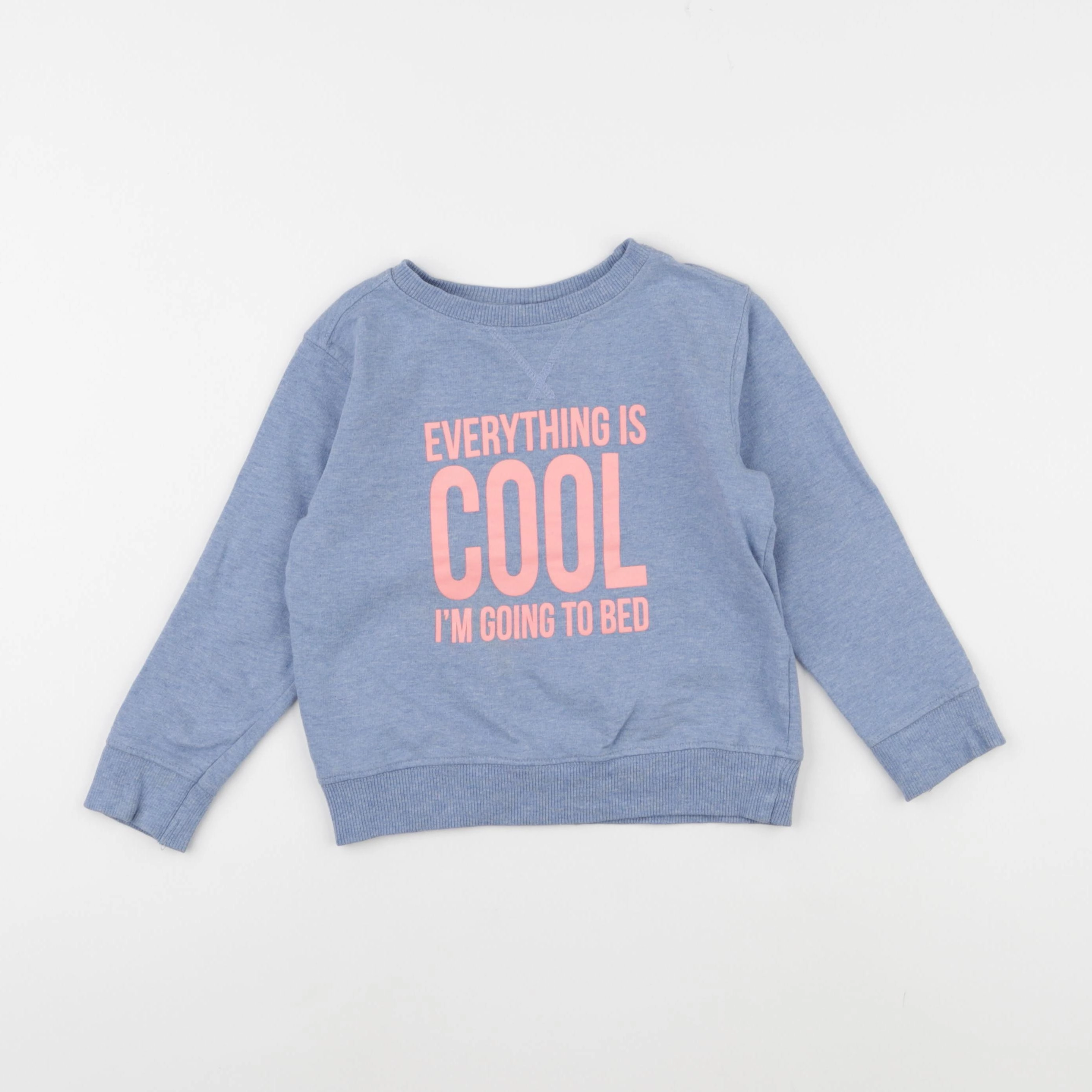 Tape à l'oeil - sweat bleu - 3 ans