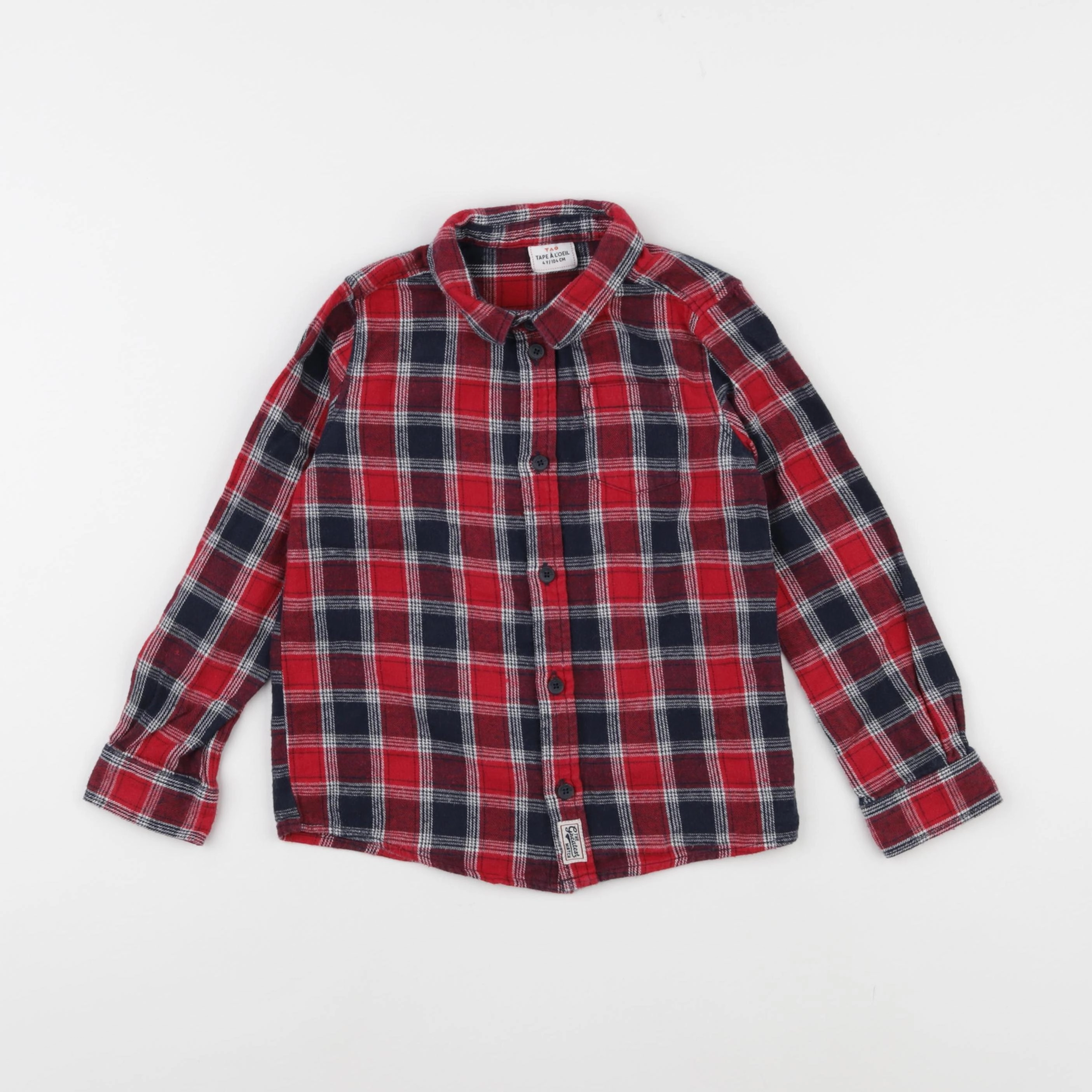 Tape à l'oeil - chemise rouge - 4 ans