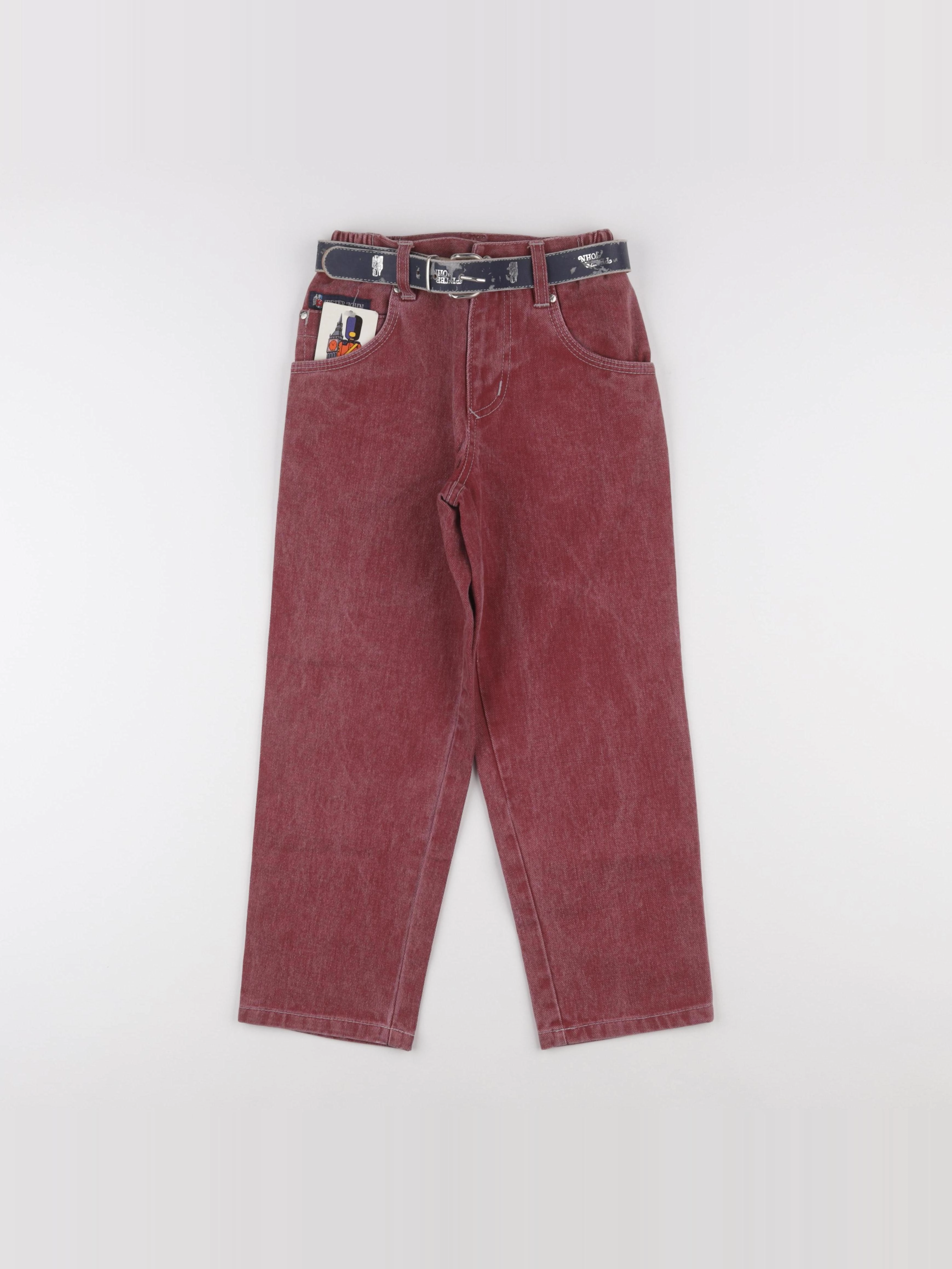 Vintage - jean rouge - 6 ans