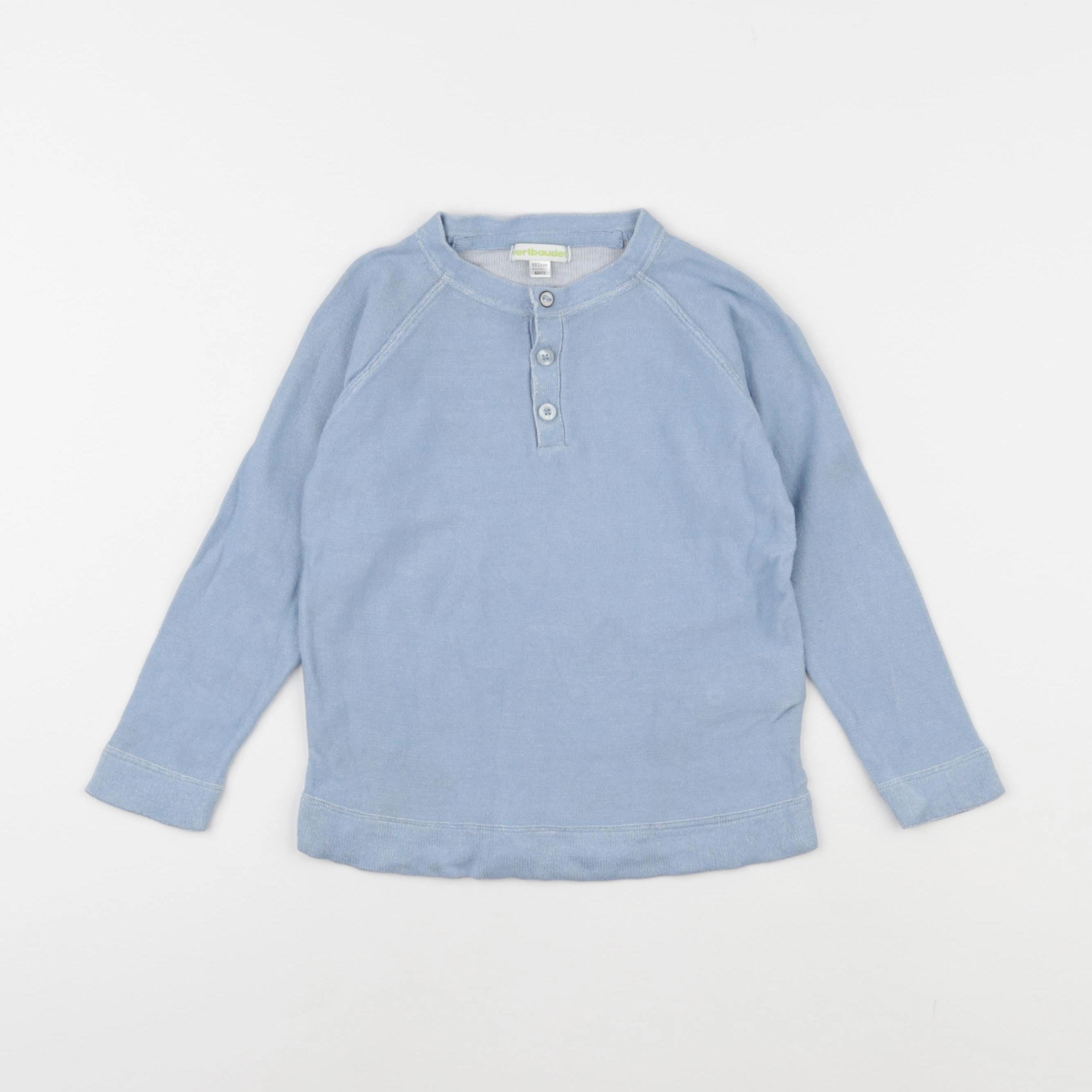 Vertbaudet - pull bleu - 4 ans