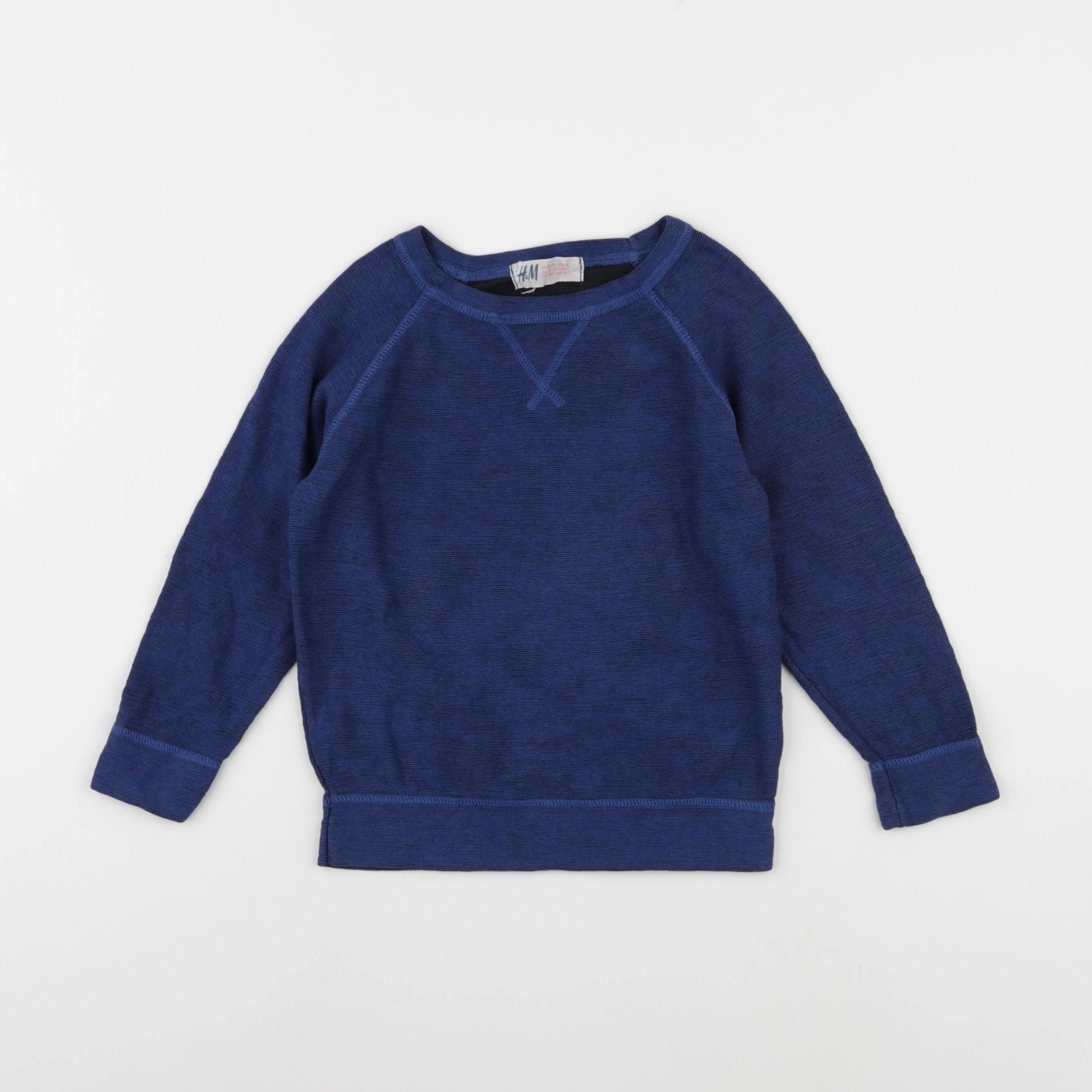 H&M - pull bleu - 2/4 ans
