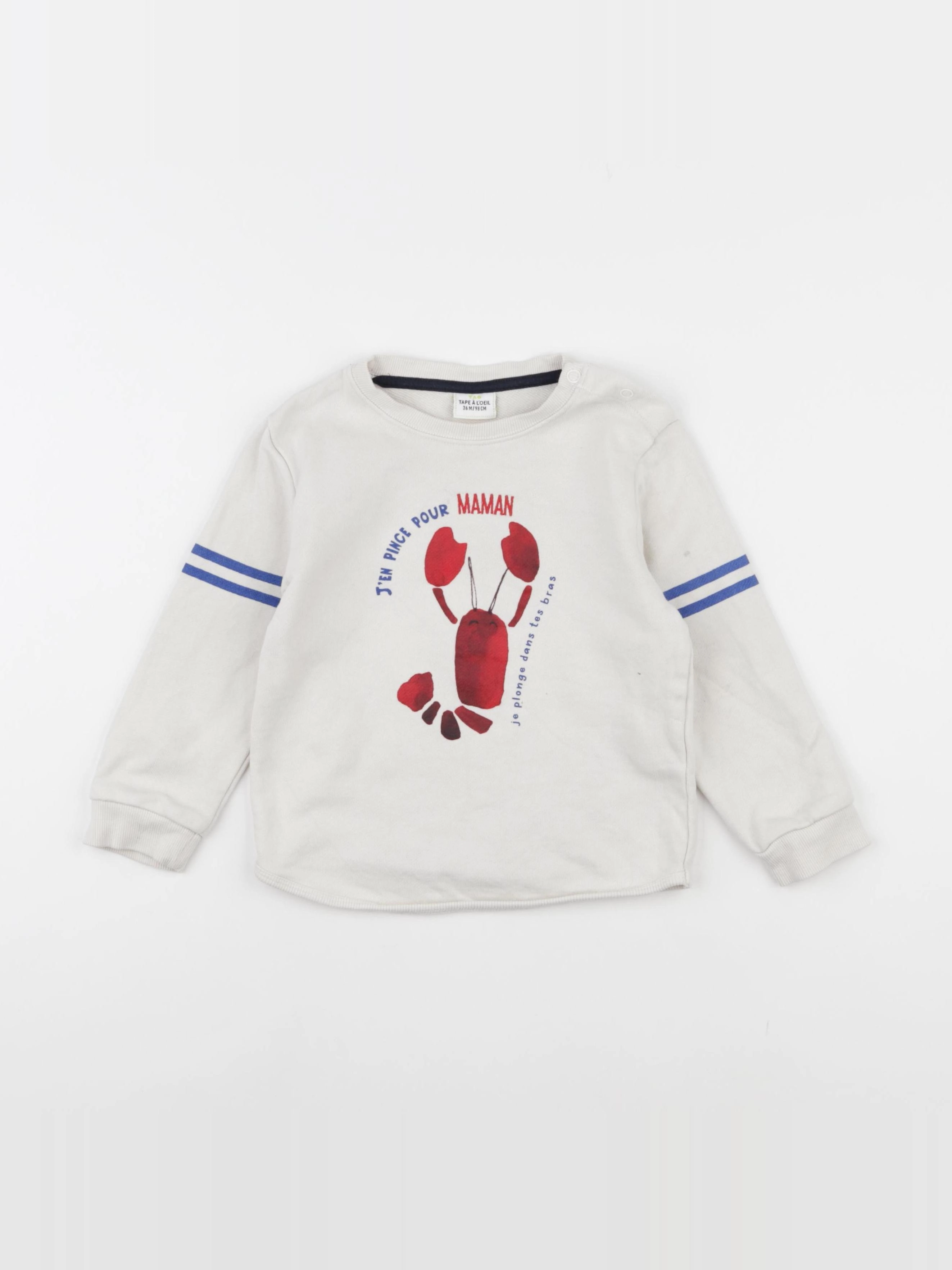 Tape à l'oeil - sweat beige - 36 mois