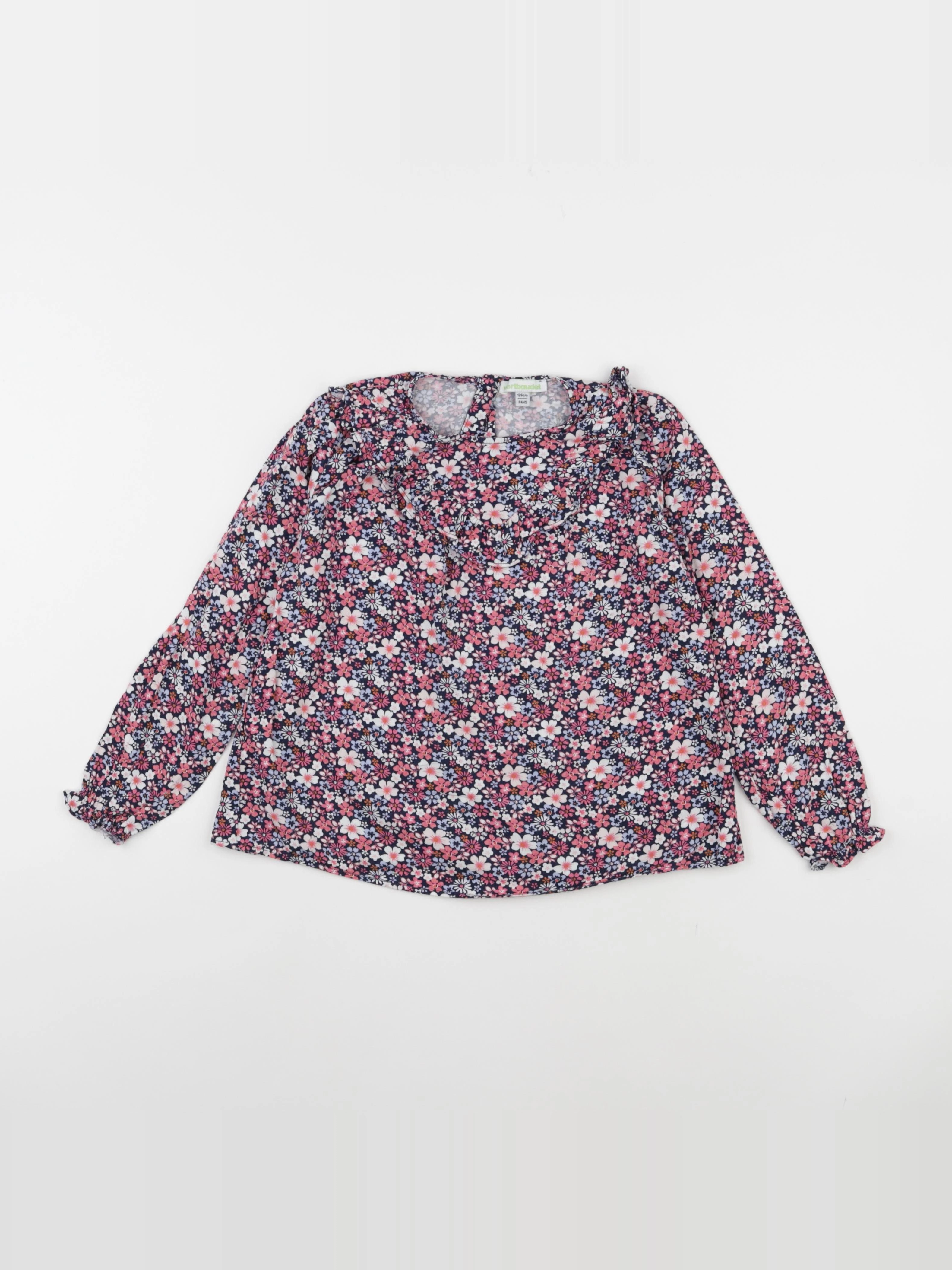 Vertbaudet - blouse multicolore - 8 ans