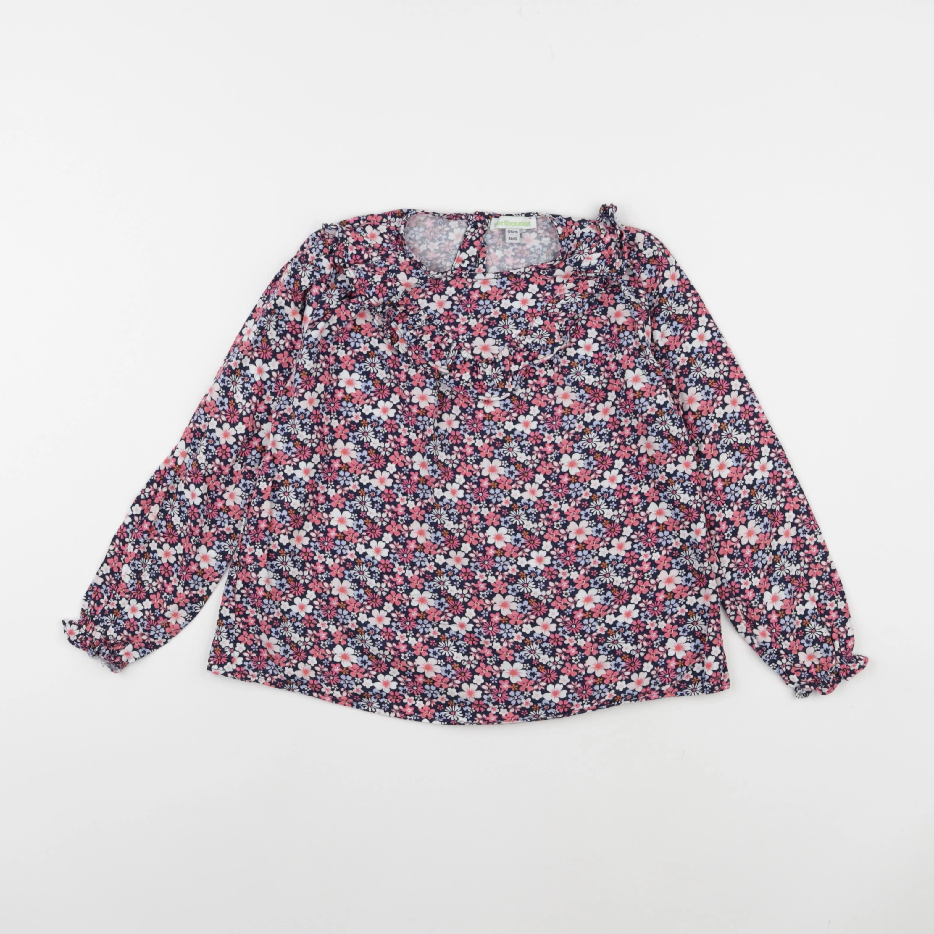Vertbaudet - blouse multicolore - 8 ans