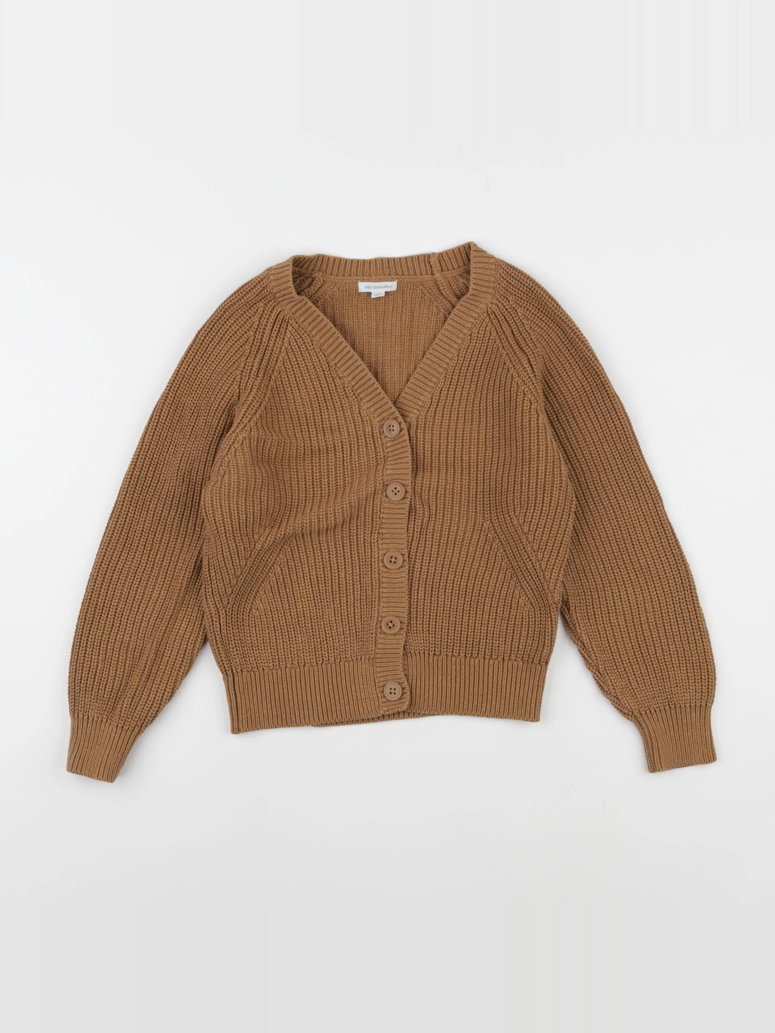 Vertbaudet - gilet marron - 8 ans