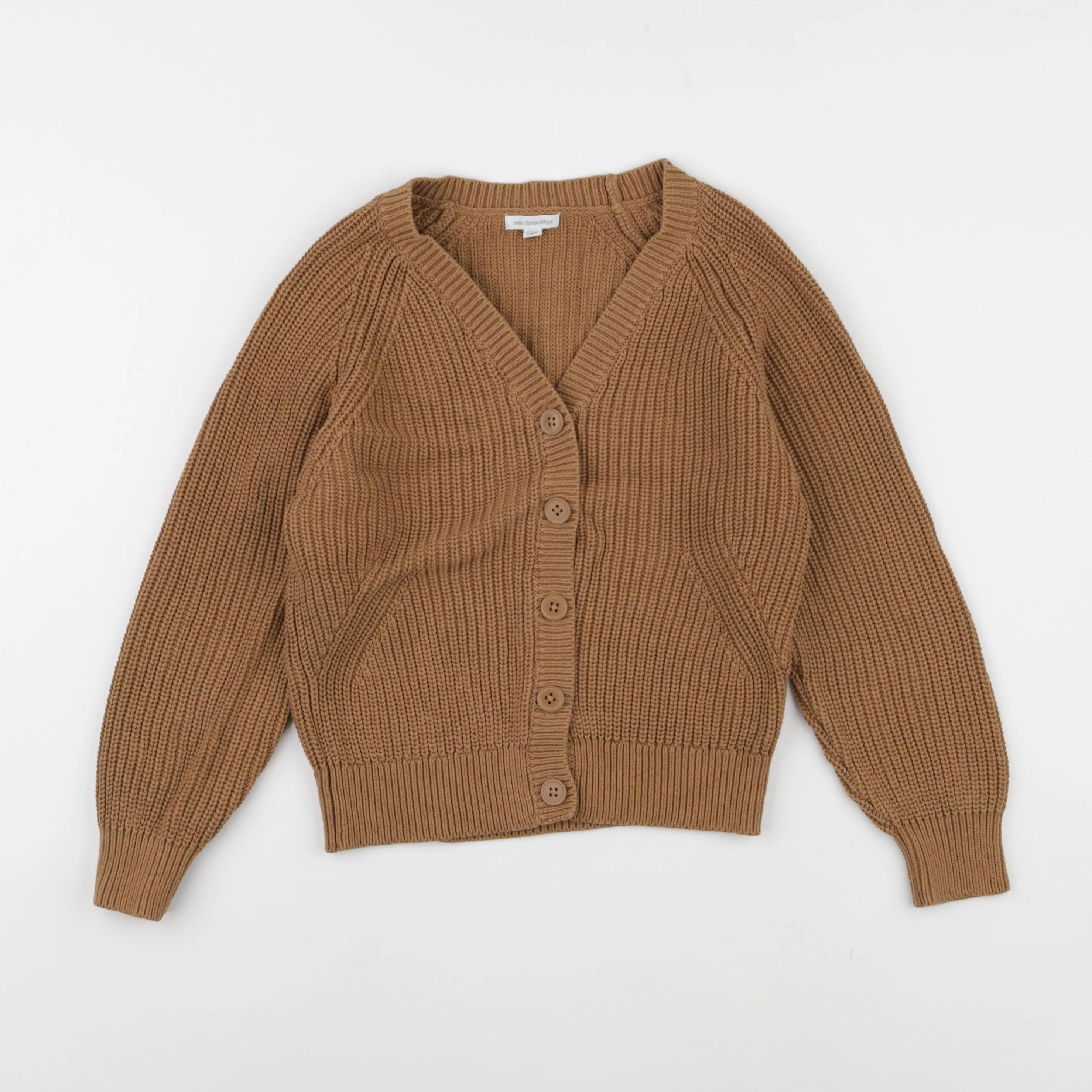 Vertbaudet - gilet marron - 8 ans