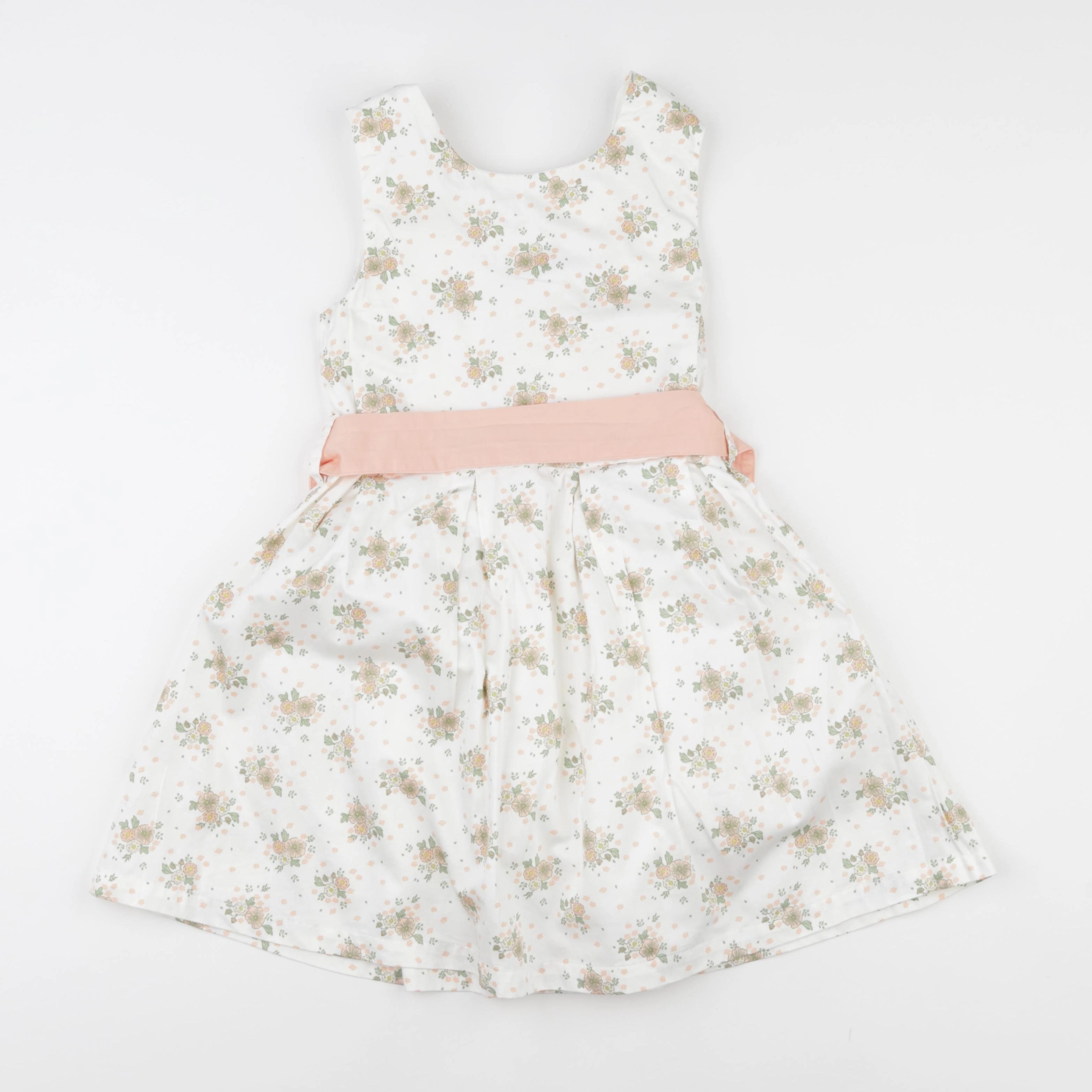Vertbaudet - robe beige - 8 ans