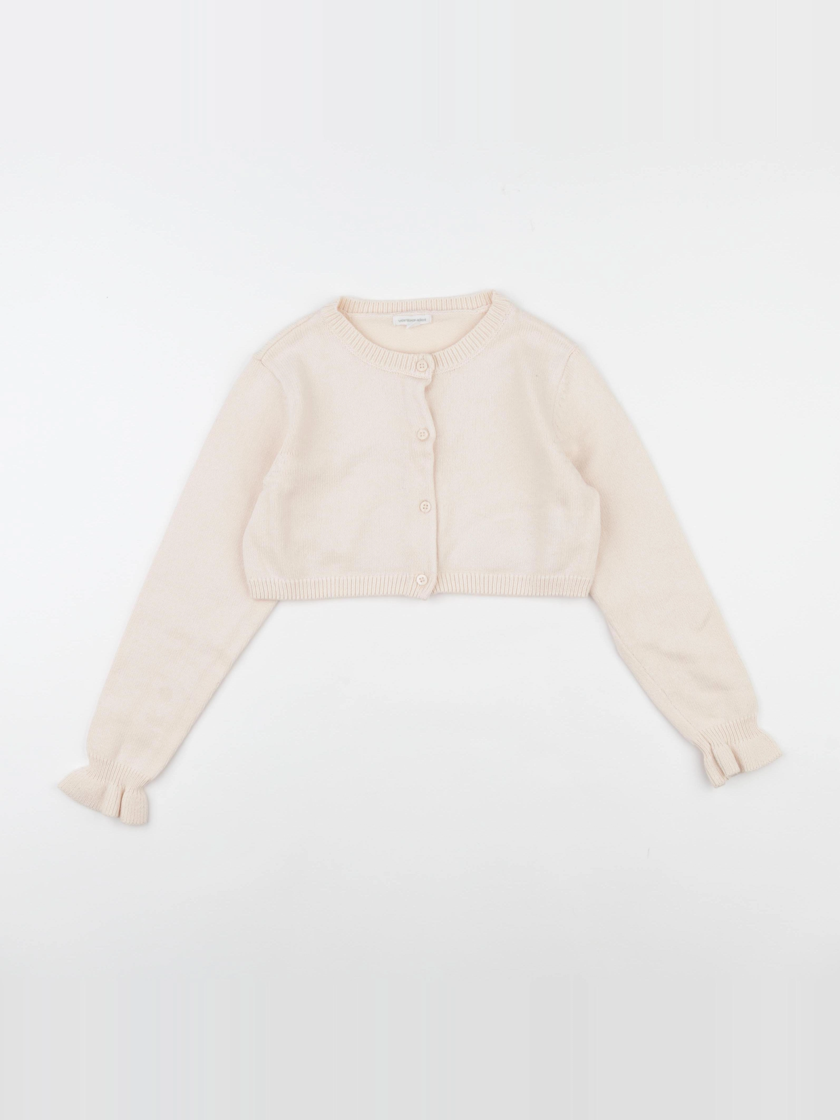 Vertbaudet - gilet rose - 8 ans
