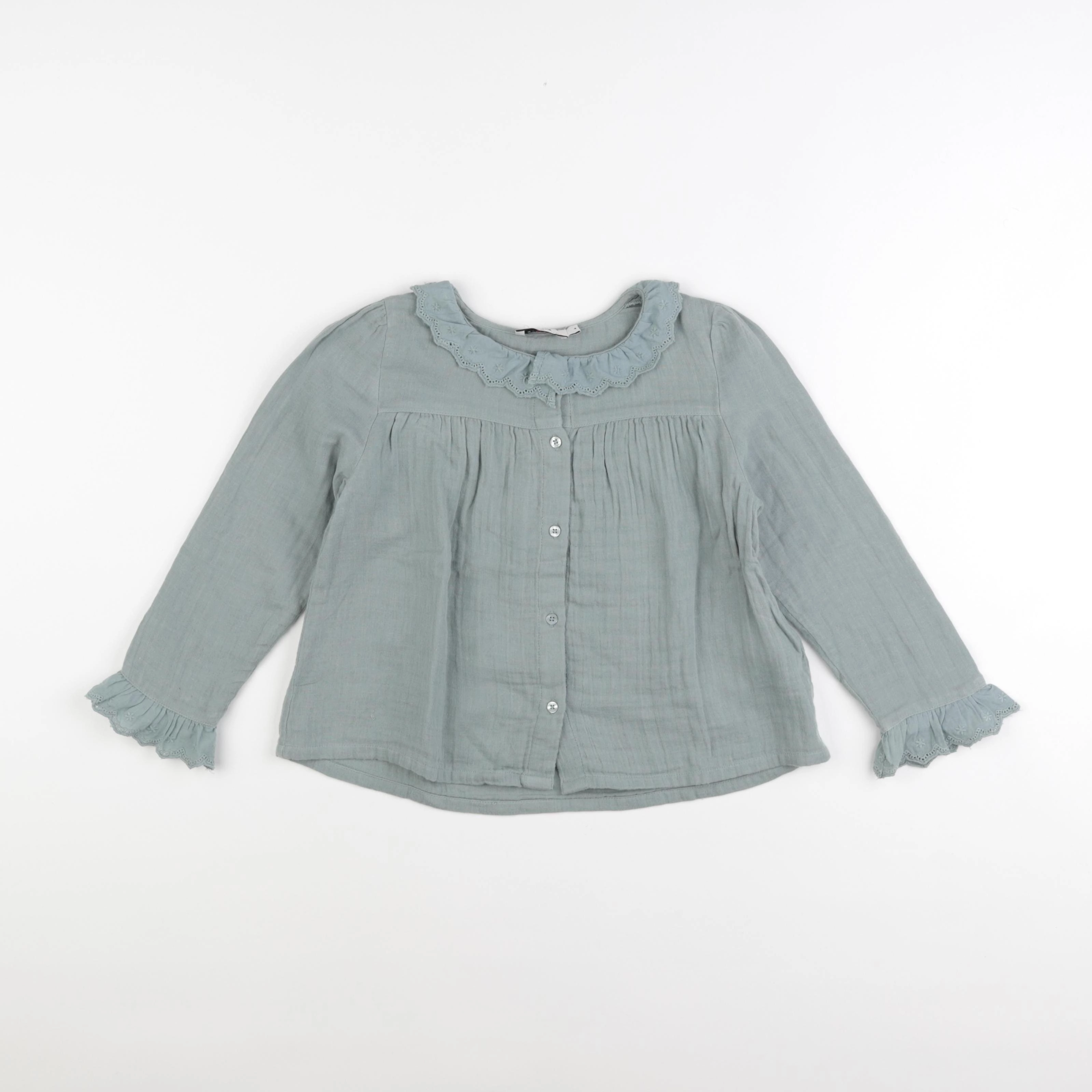Cyrillus - blouse vert - 4 ans
