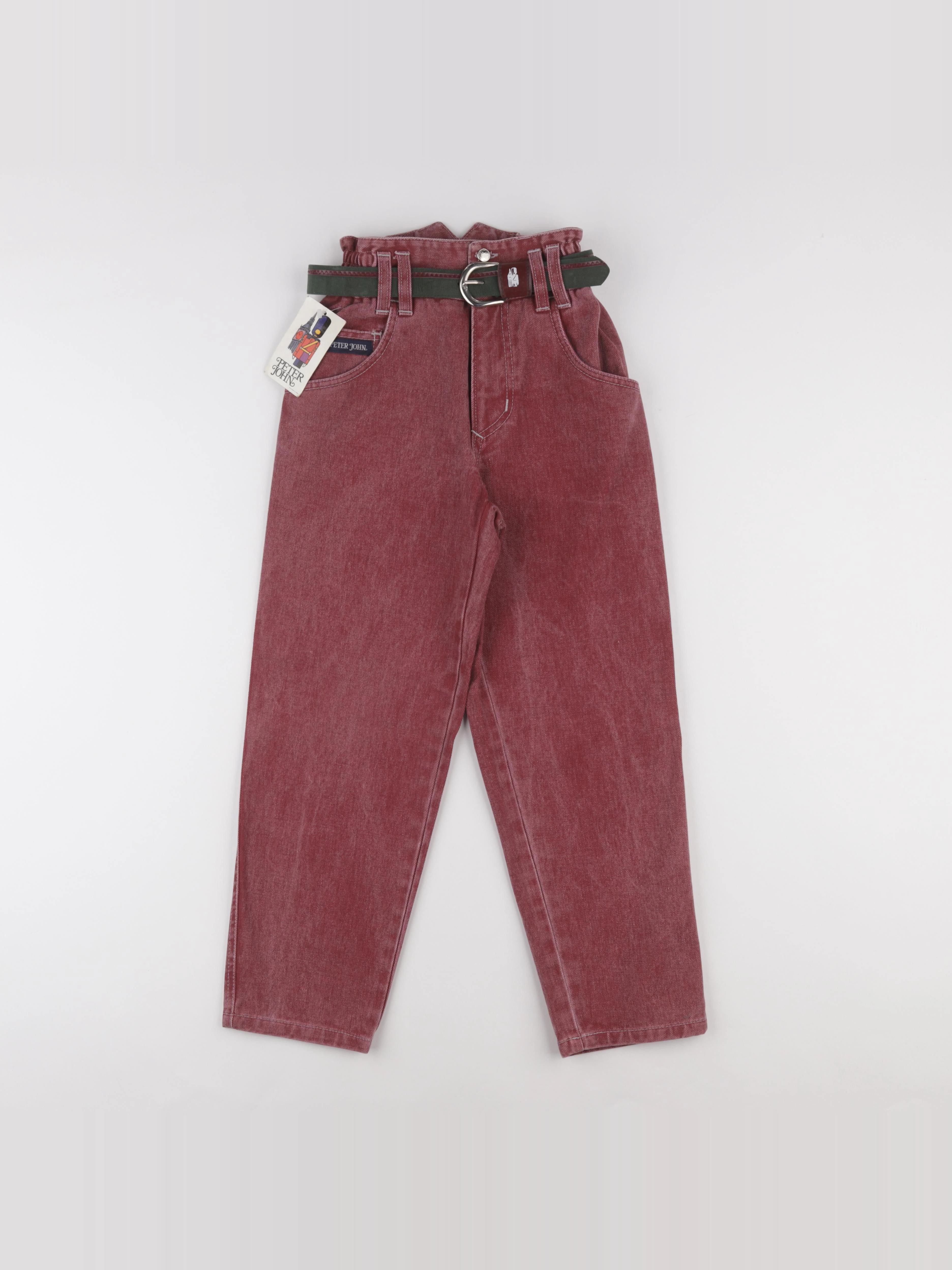 Vintage - jean rouge - 7 ans