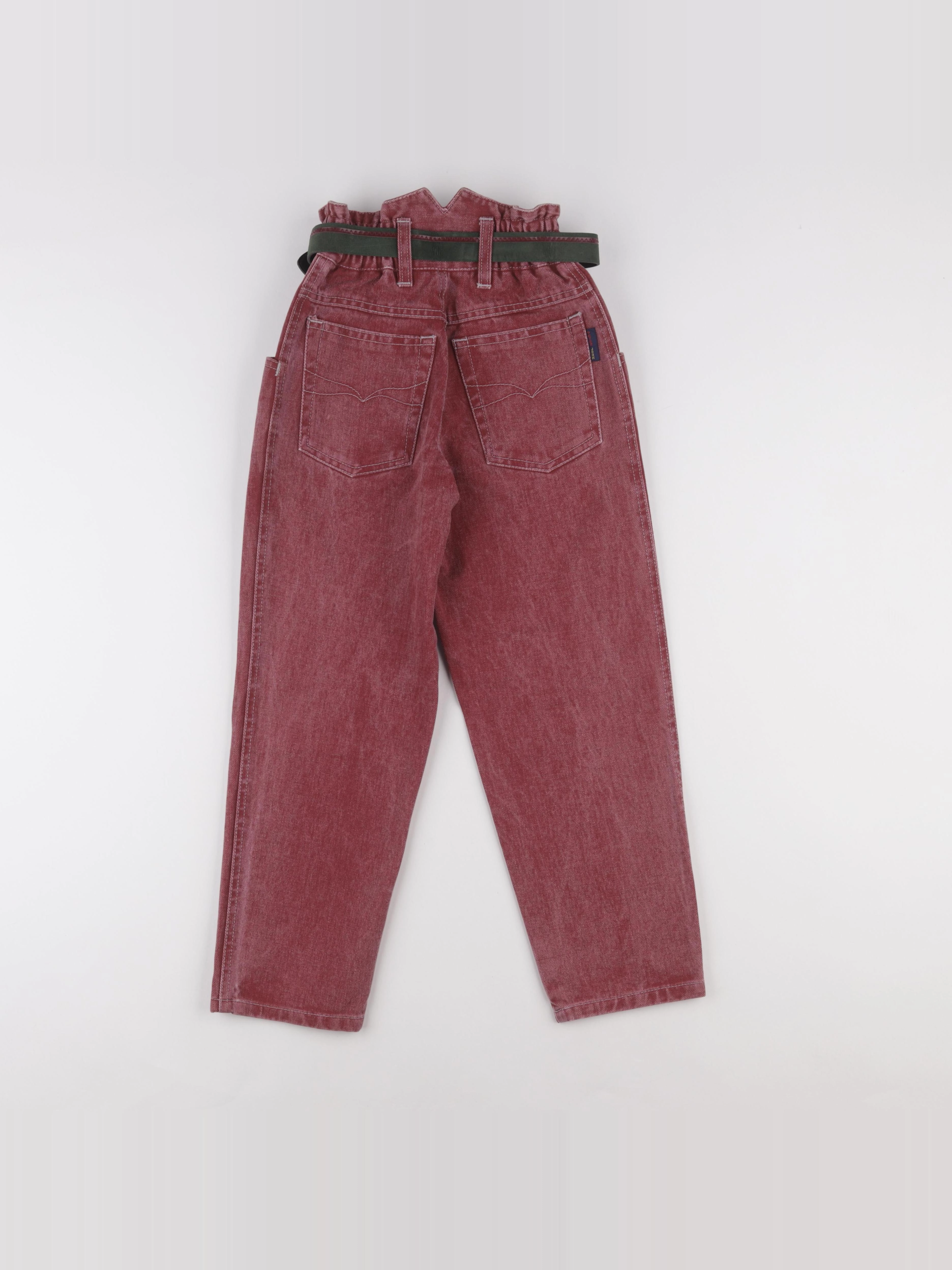 Vintage - jean rouge - 7 ans