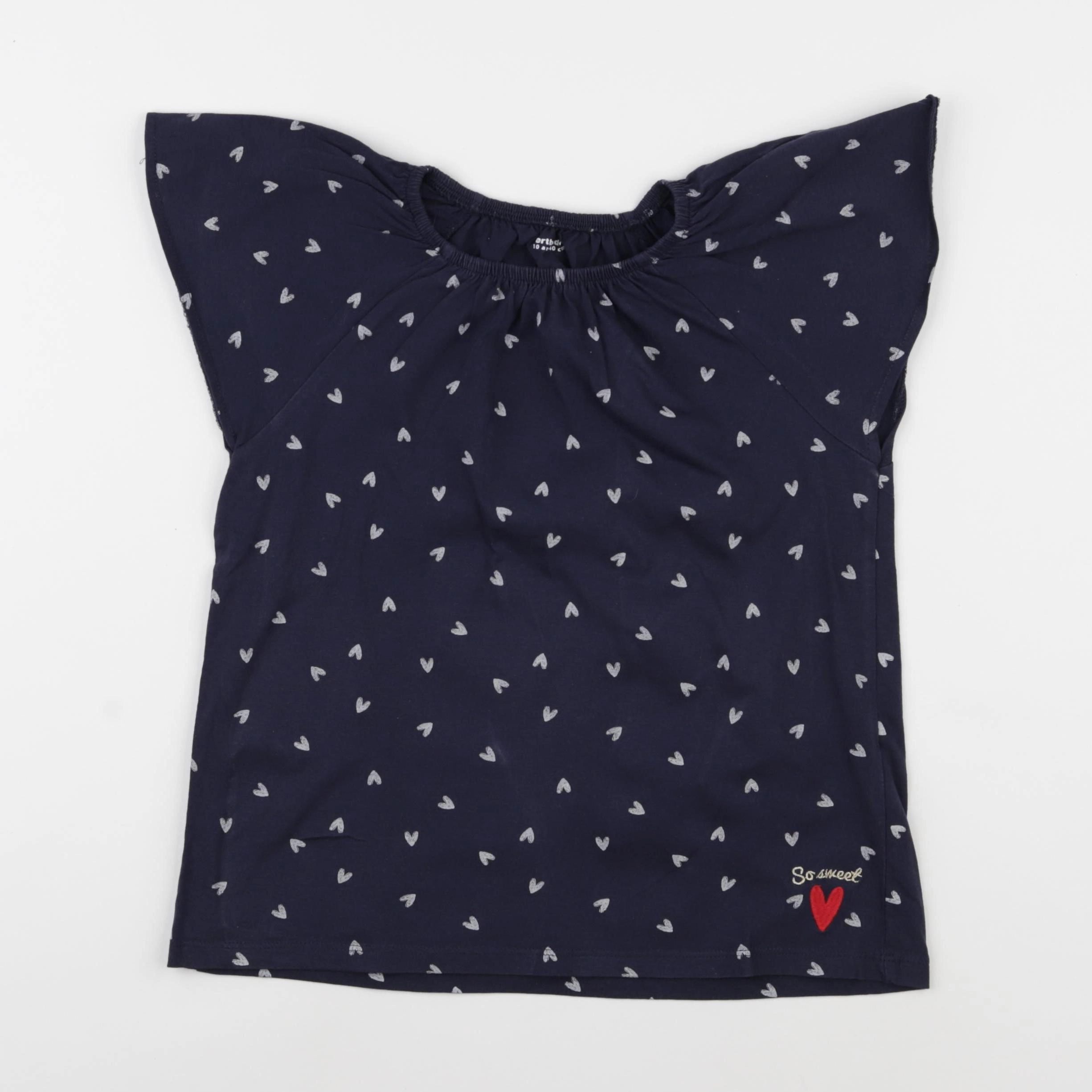 Vertbaudet - tee-shirt bleu - 10 ans
