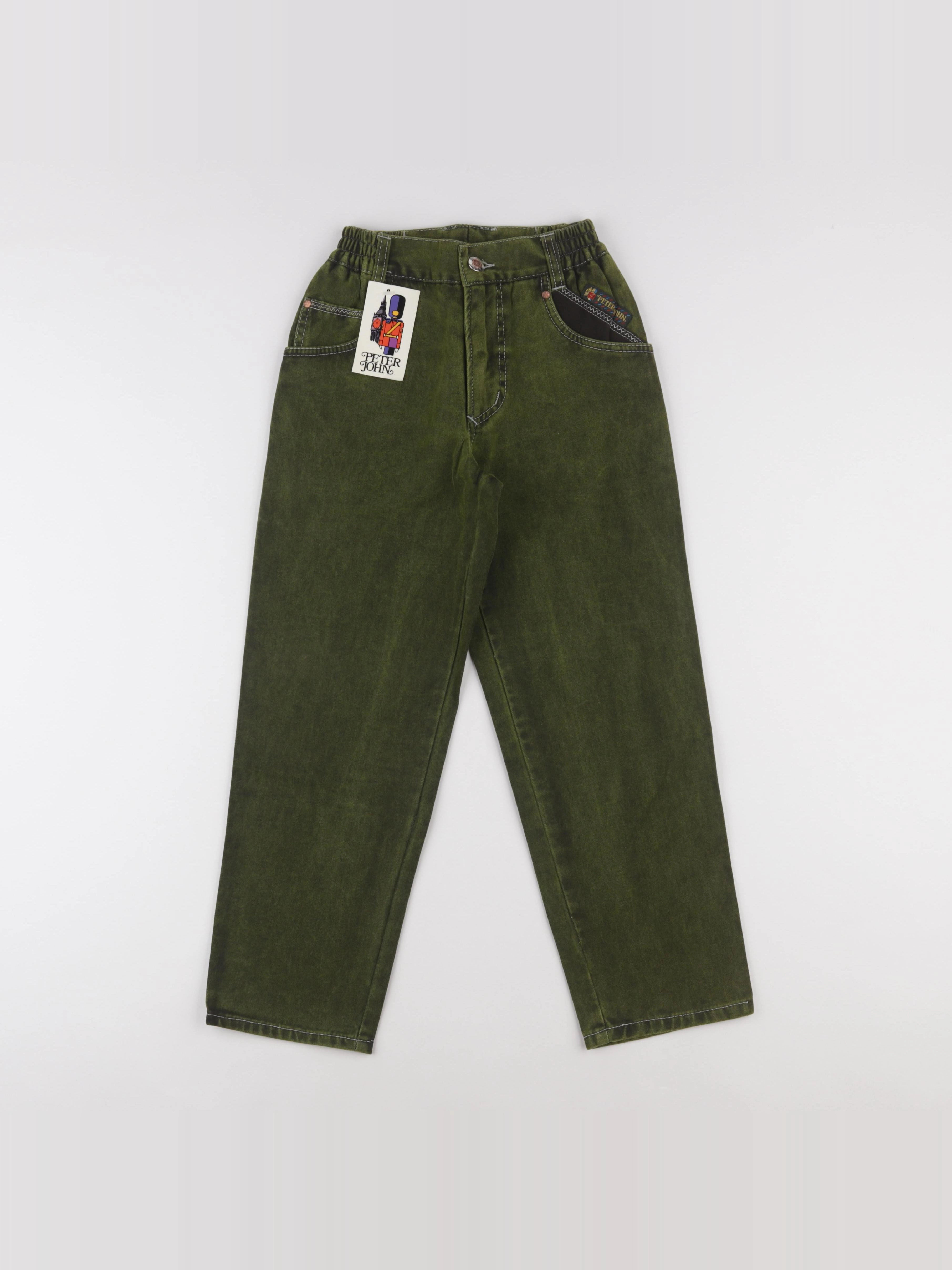 Vintage - jean vert - 7 ans