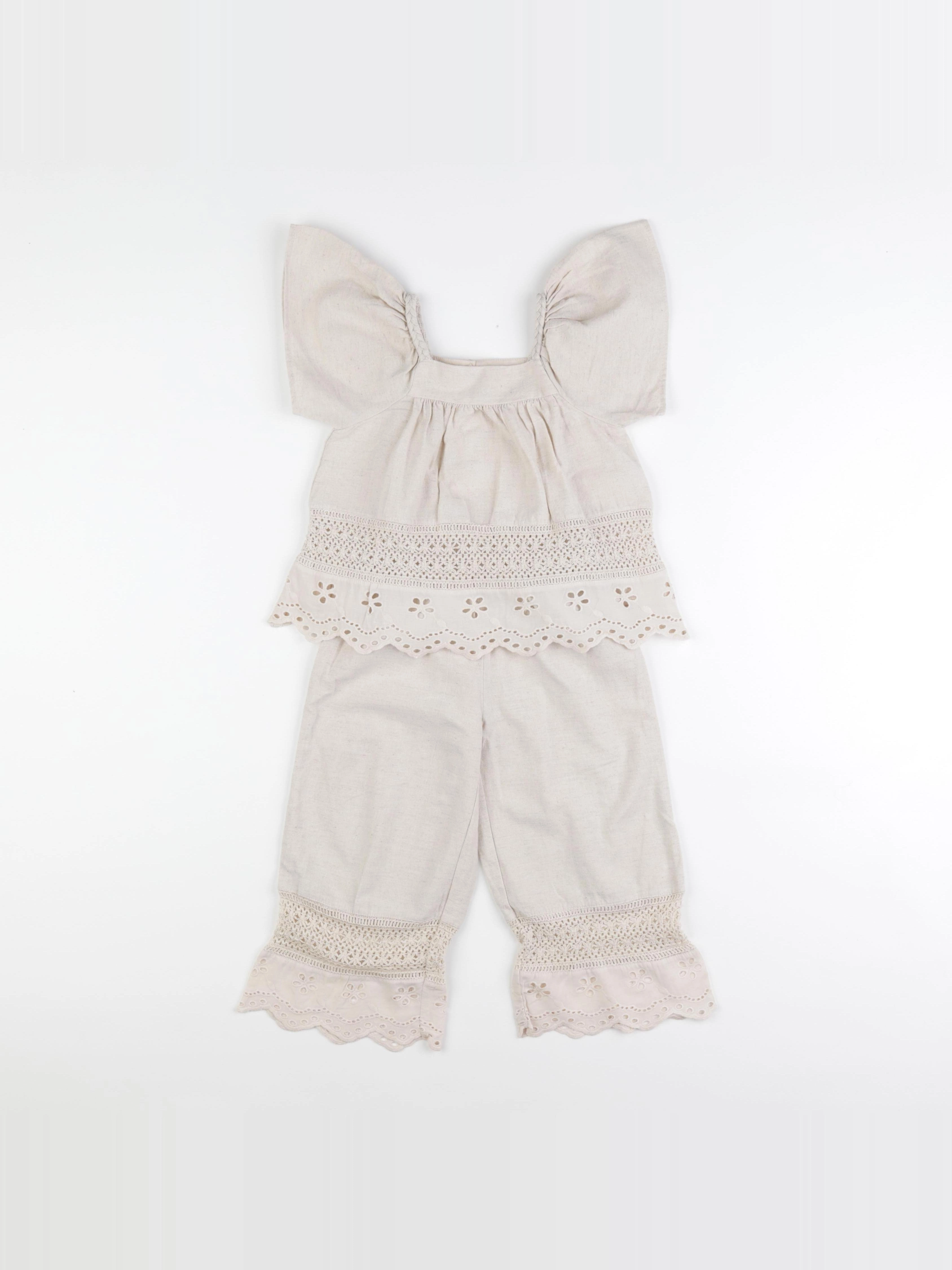 Zara - ensemble beige - 3 ans
