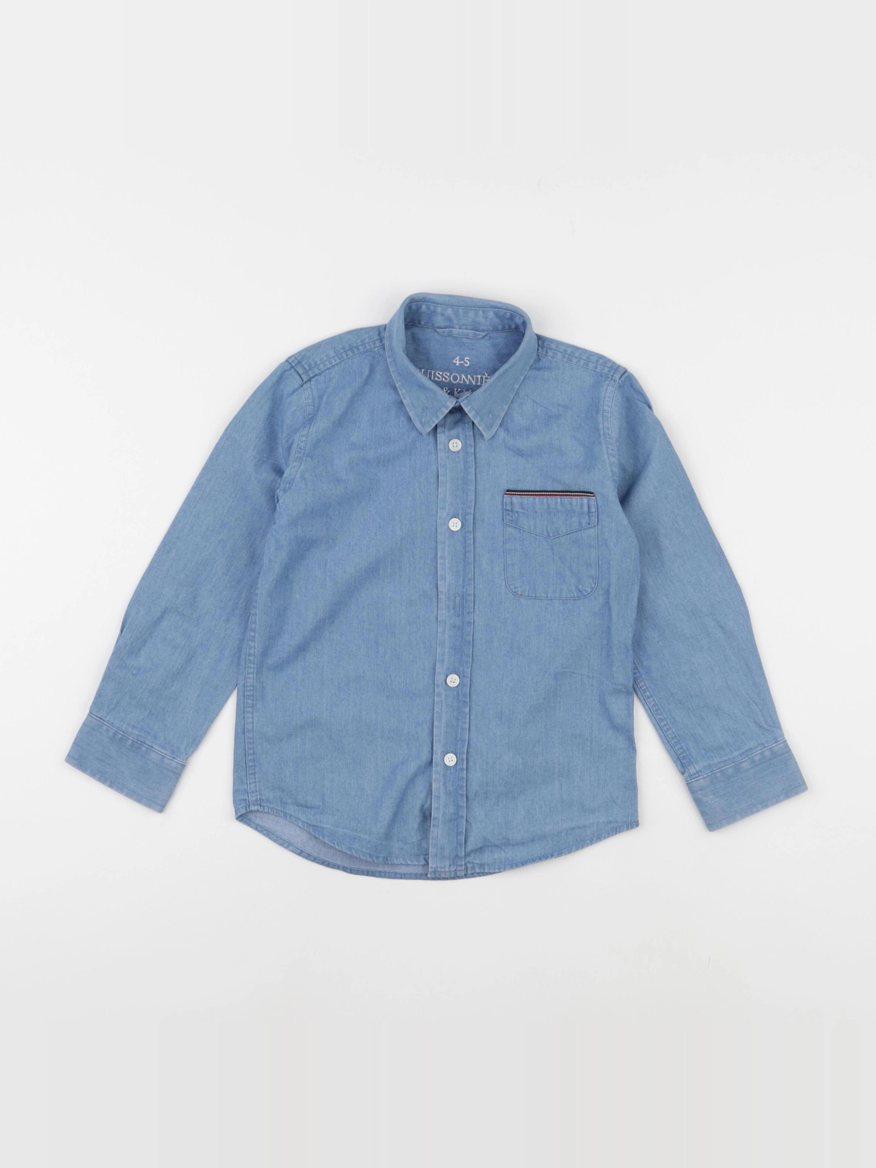 Buissonnière - chemise bleu - 4/5 ans