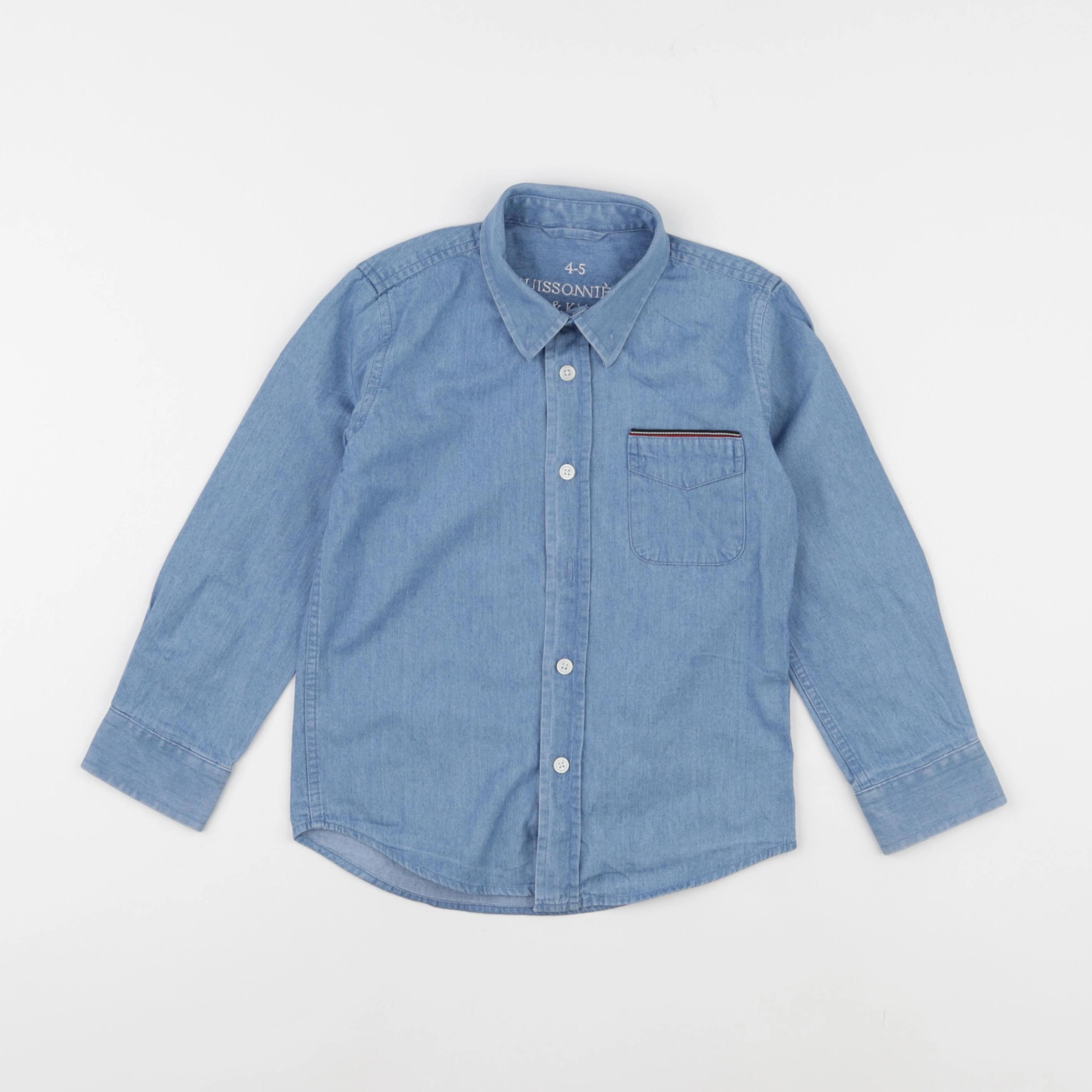 Buissonnière - chemise bleu - 4/5 ans