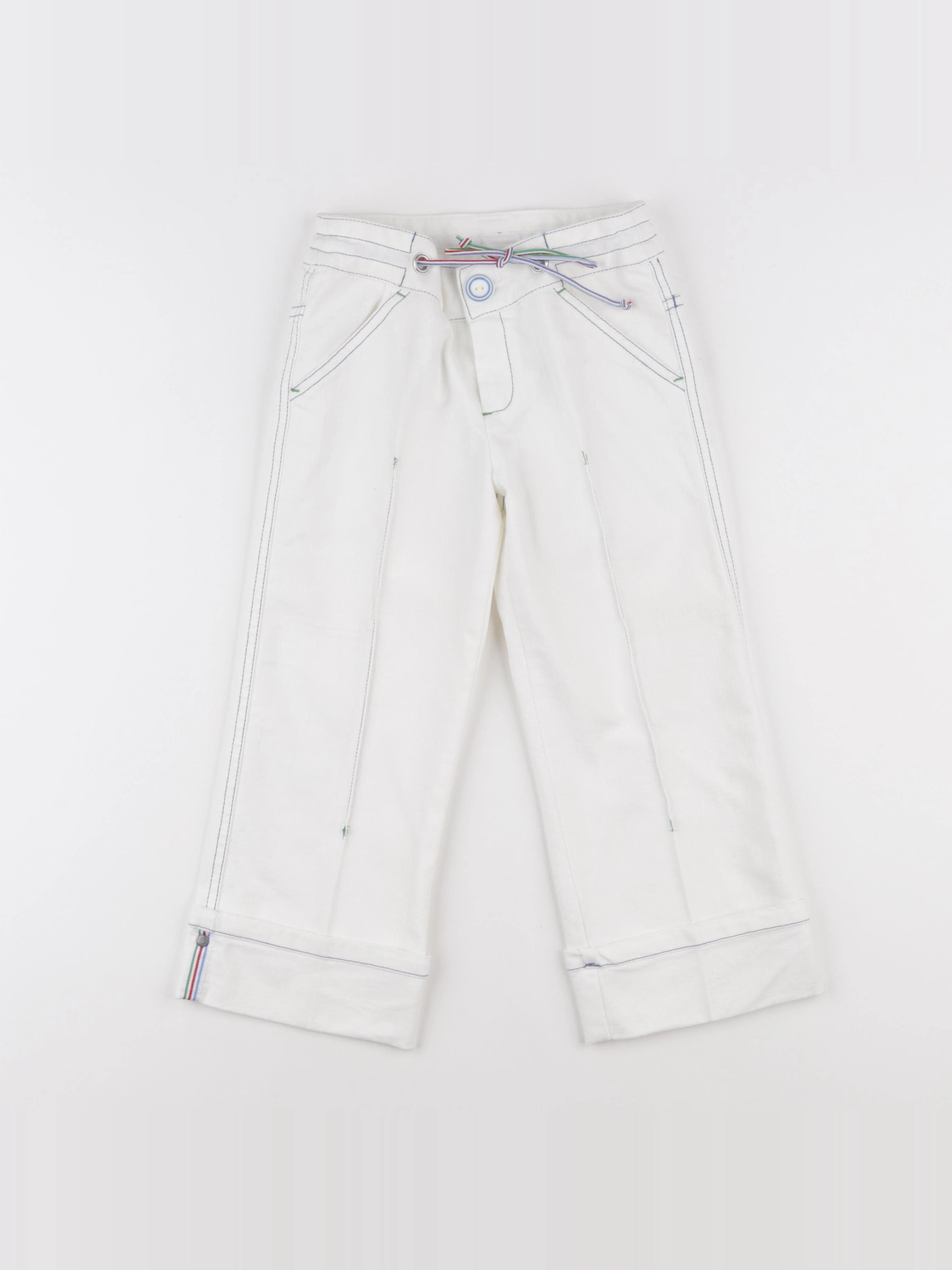 Vintage - pantacourt blanc - 6 ans