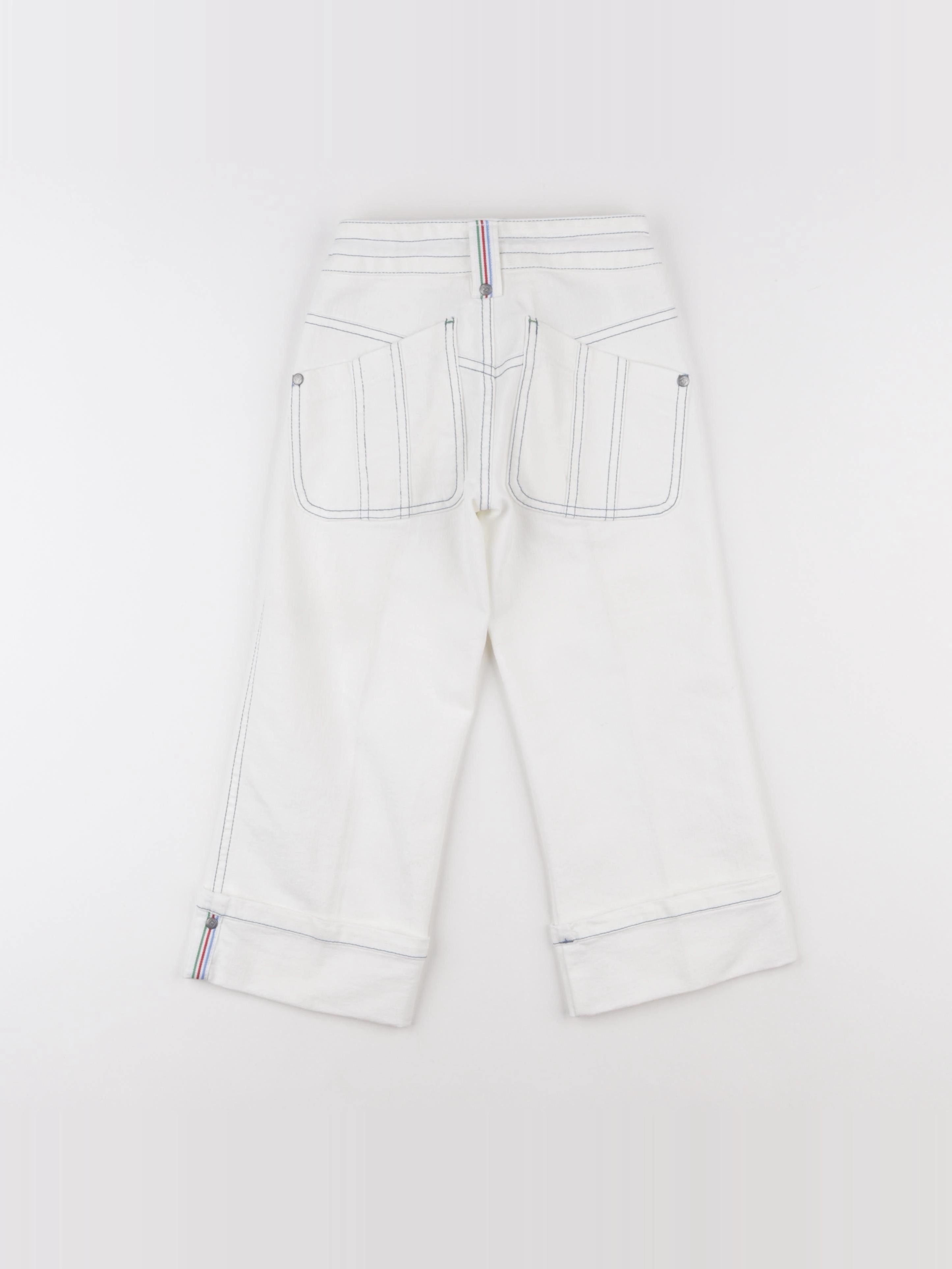 Vintage - pantacourt blanc - 6 ans