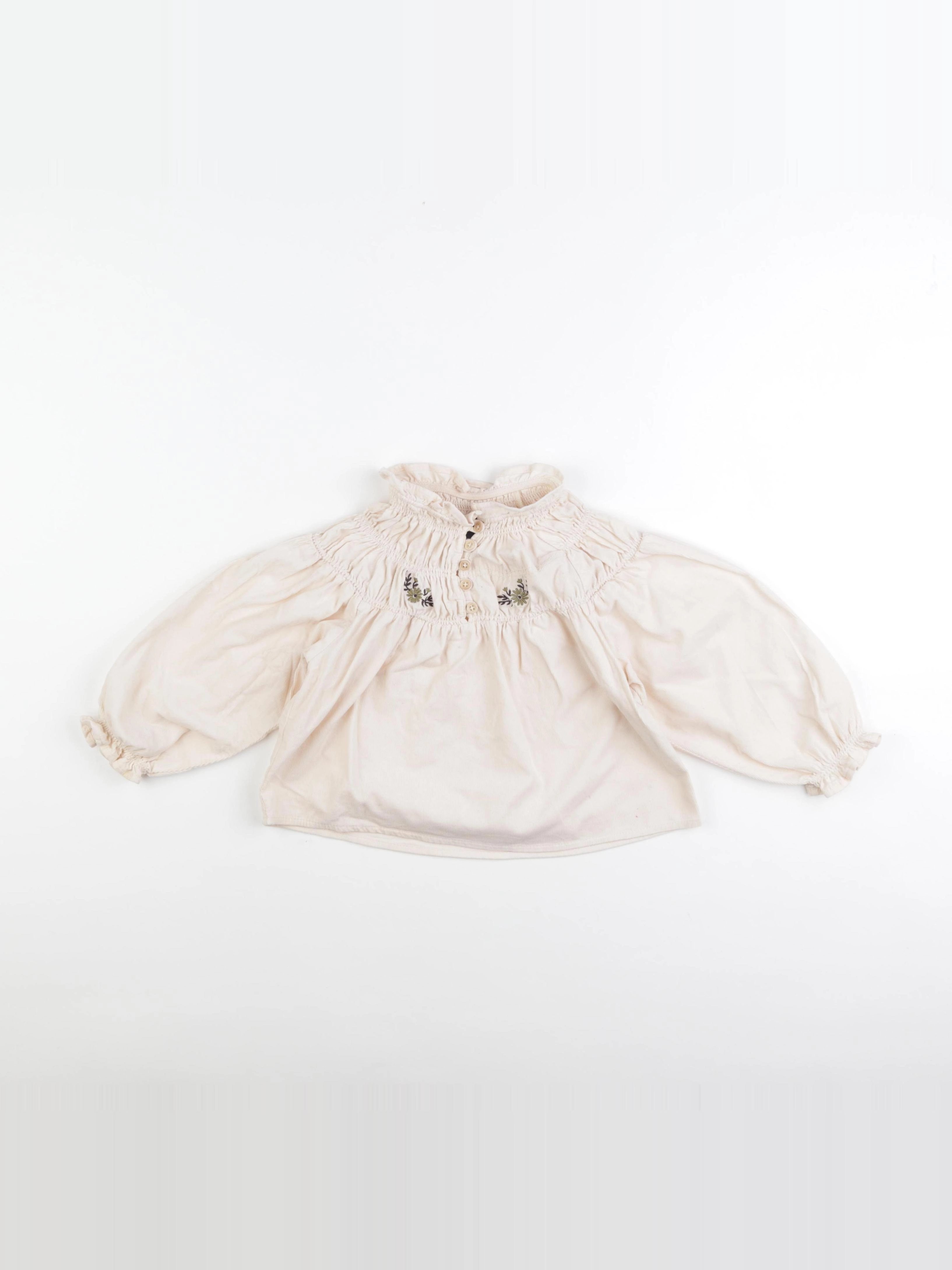 Monoprix - blouse beige - 5 ans