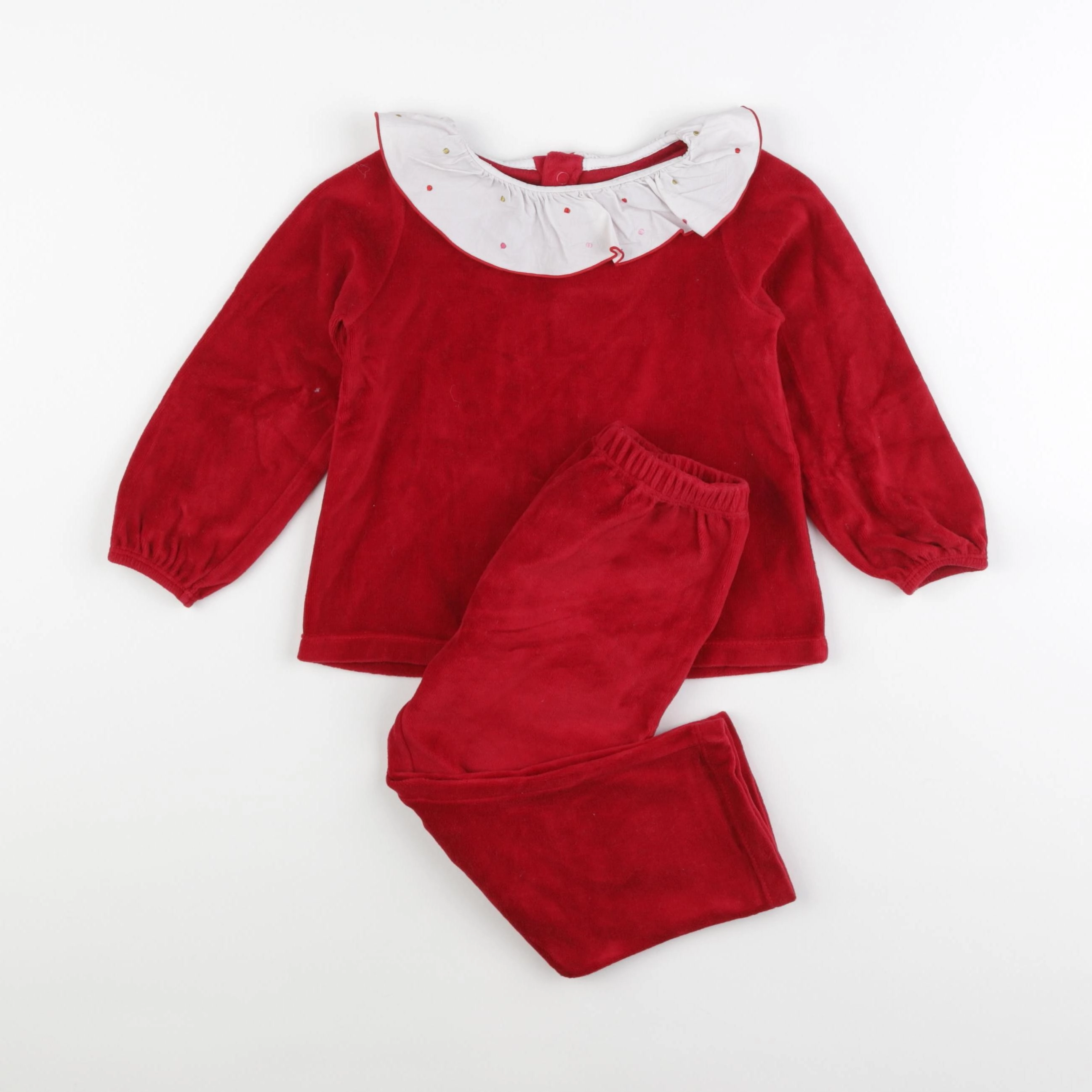 Jacadi - pyjama velours rouge - 3 ans