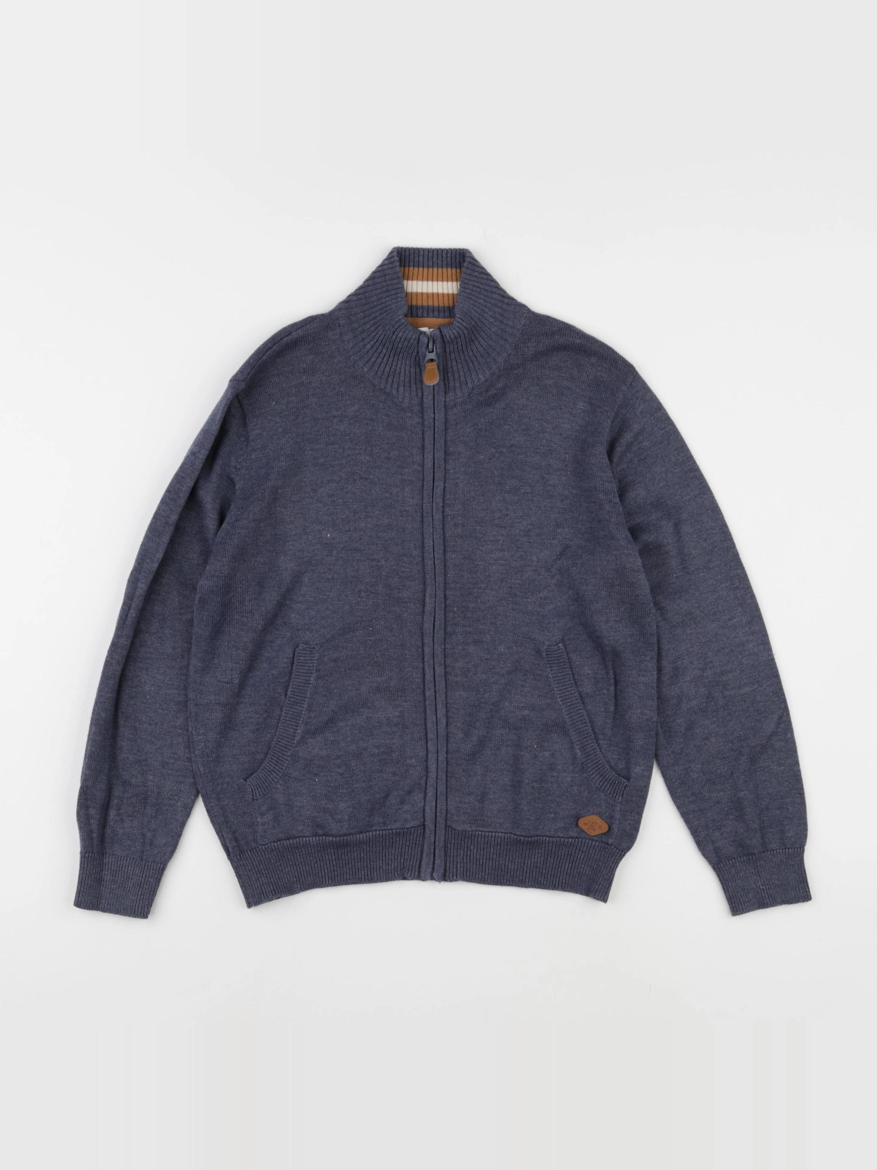 Vertbaudet - gilet bleu - 8 ans