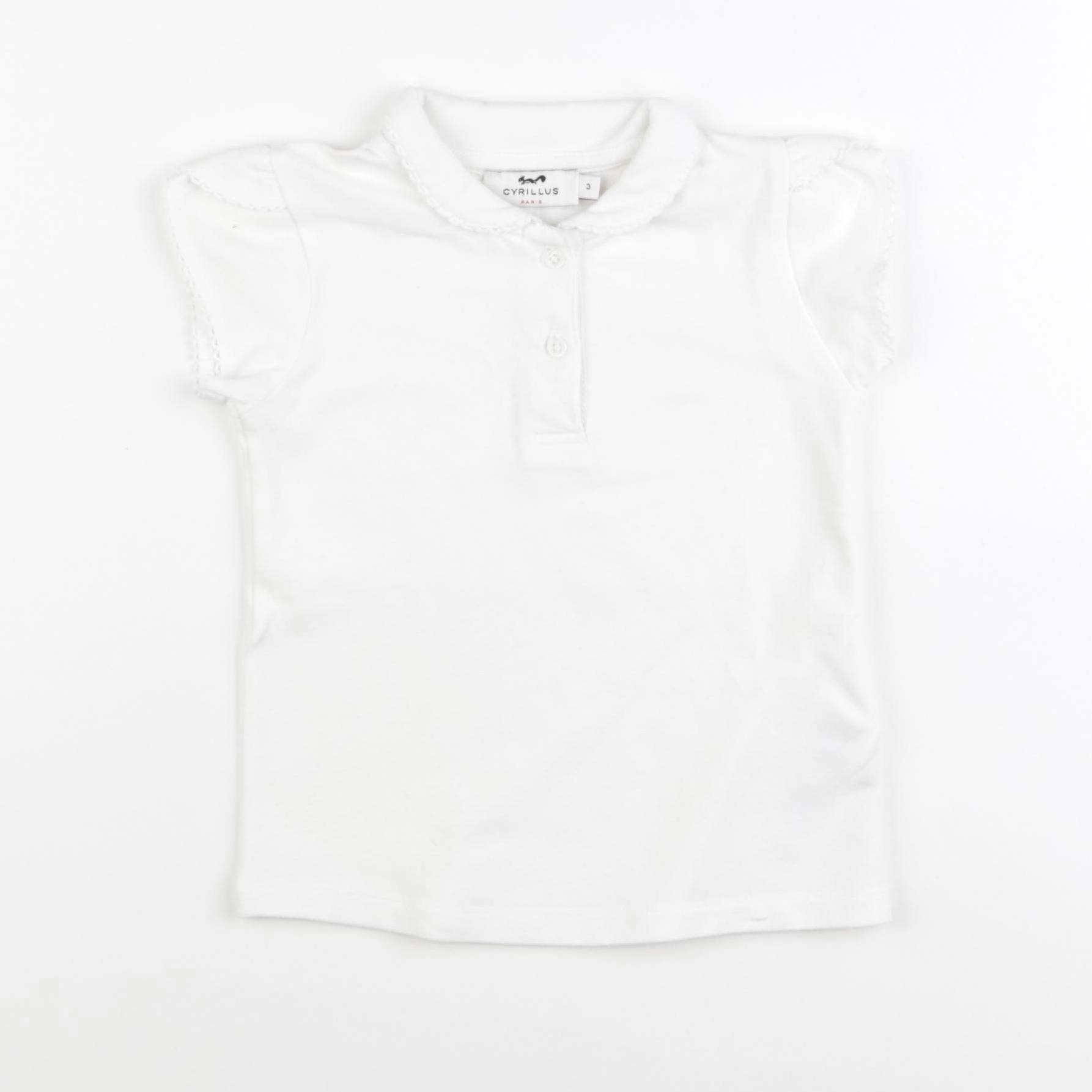 Cyrillus - polo blanc - 3 ans