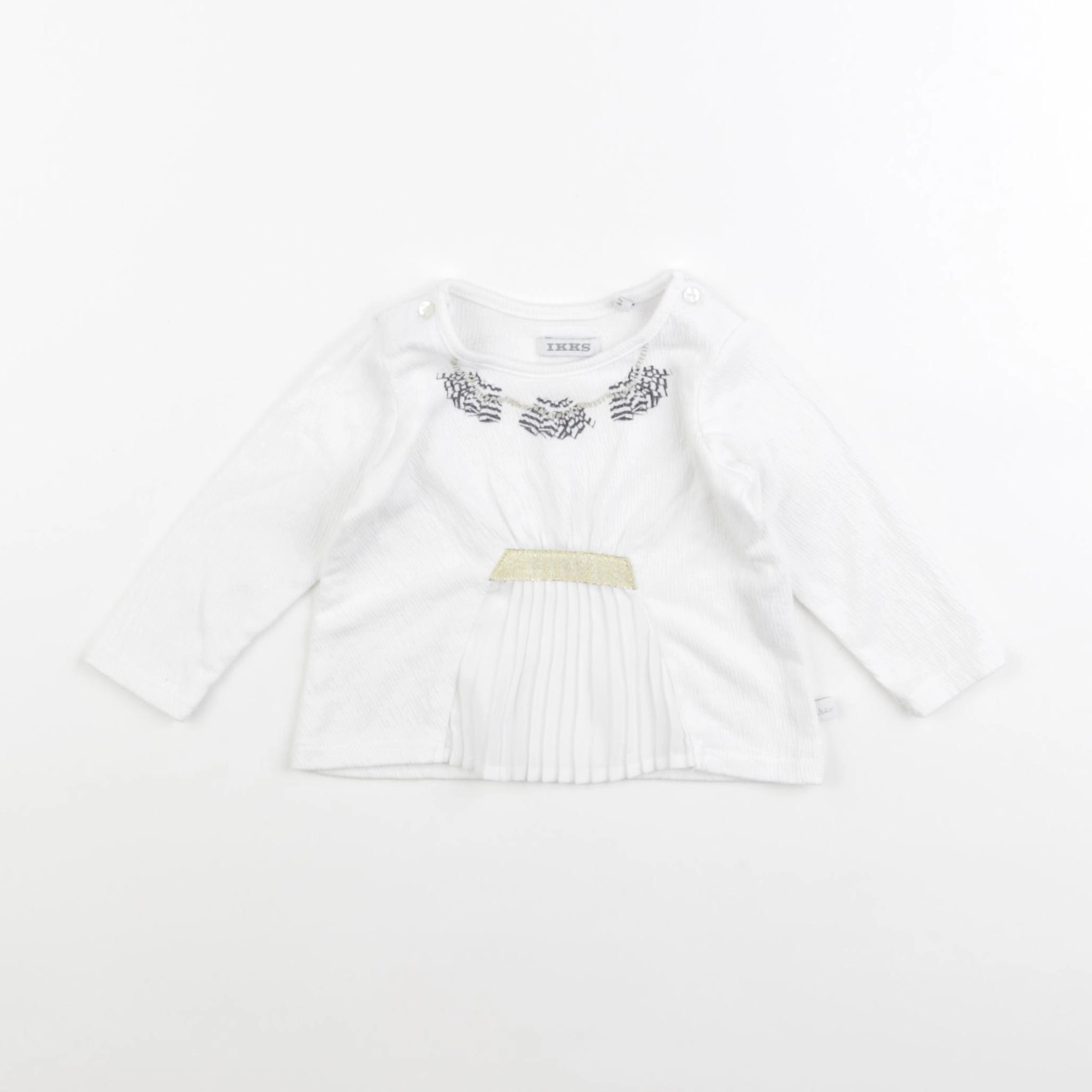 IKKS - tee-shirt blanc - 6 mois