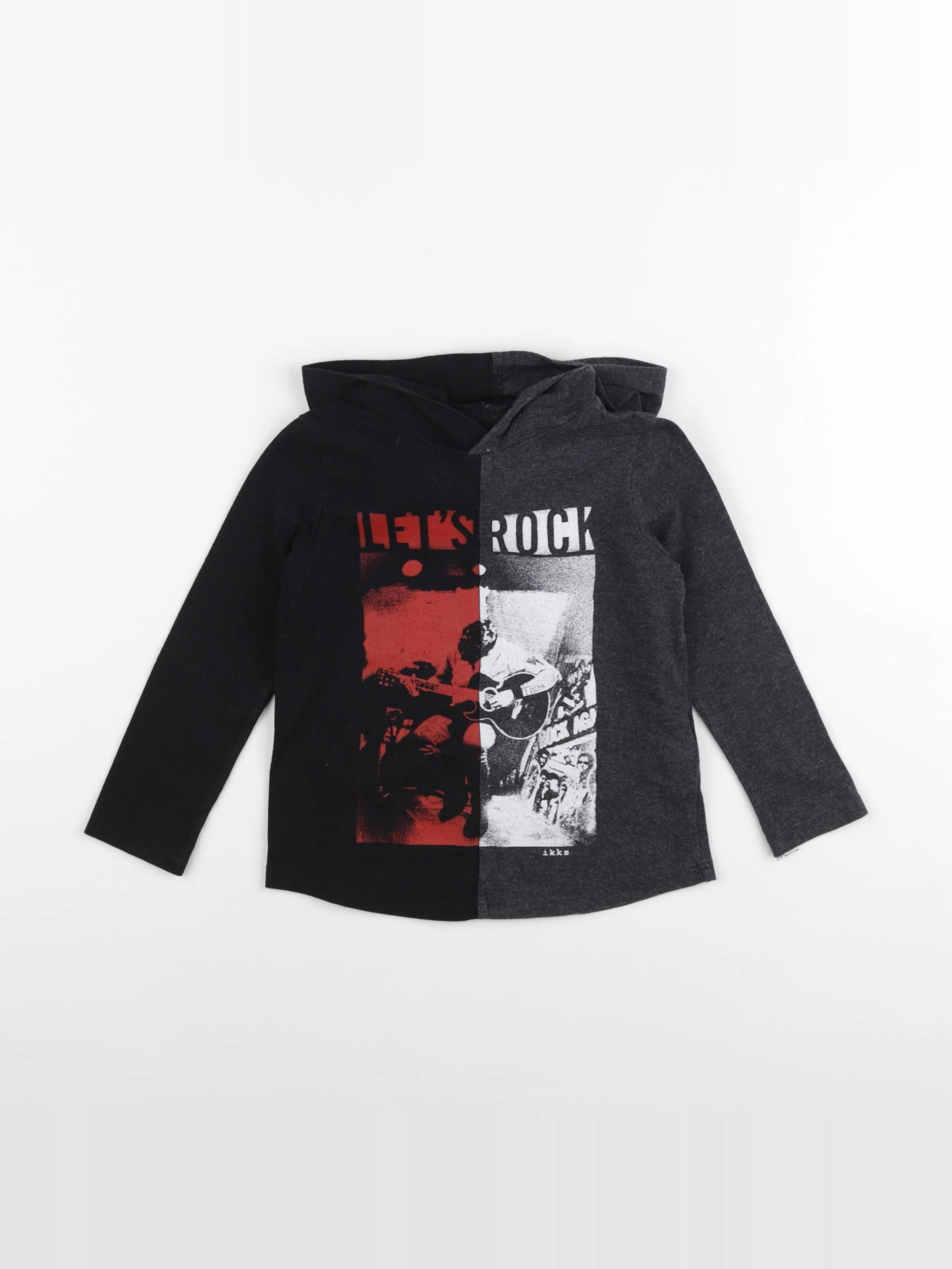 IKKS - tee-shirt gris, noir - 3 ans