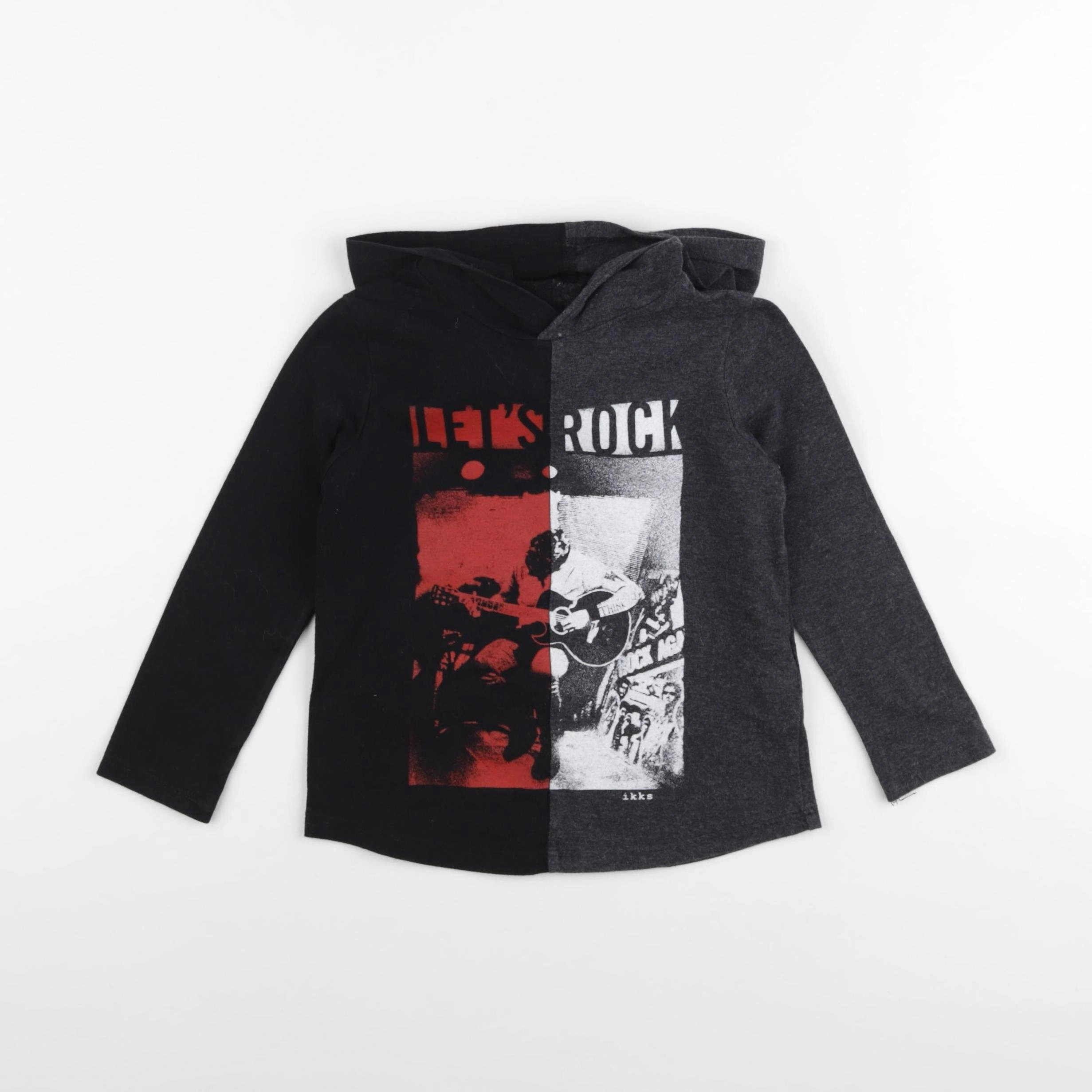 IKKS - tee-shirt gris, noir - 3 ans