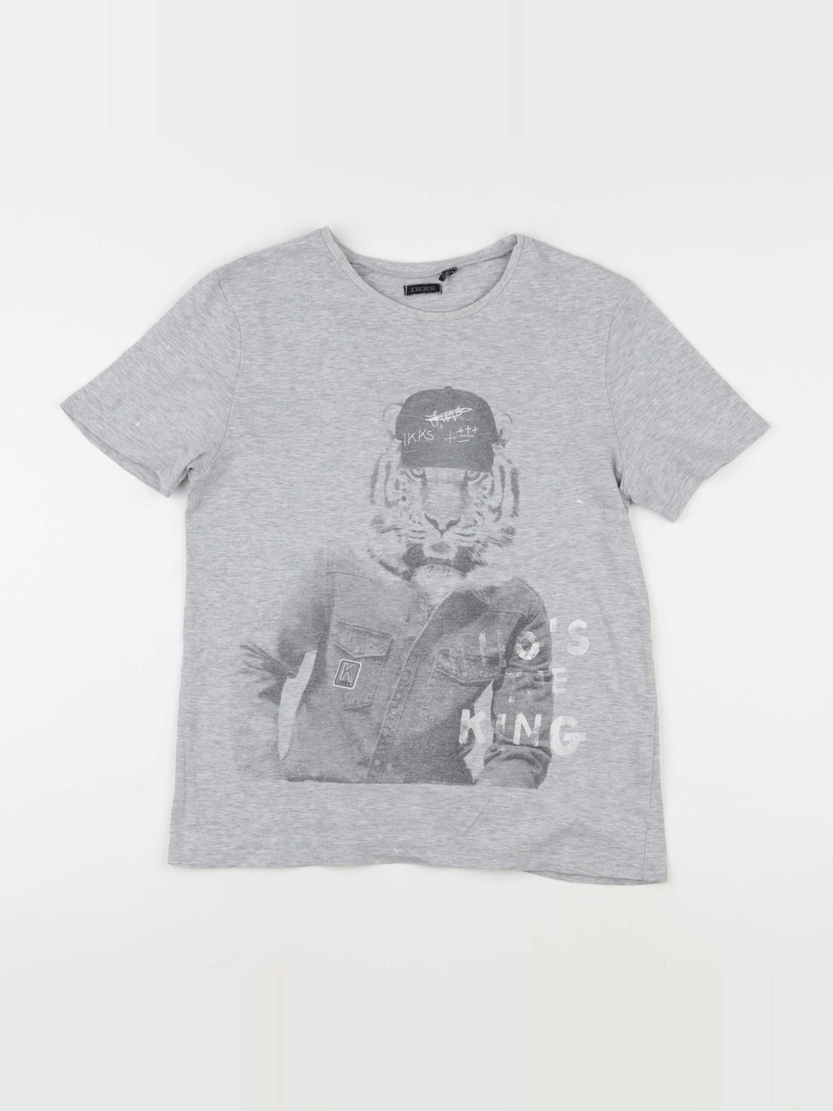 IKKS - tee-shirt gris - 12 ans
