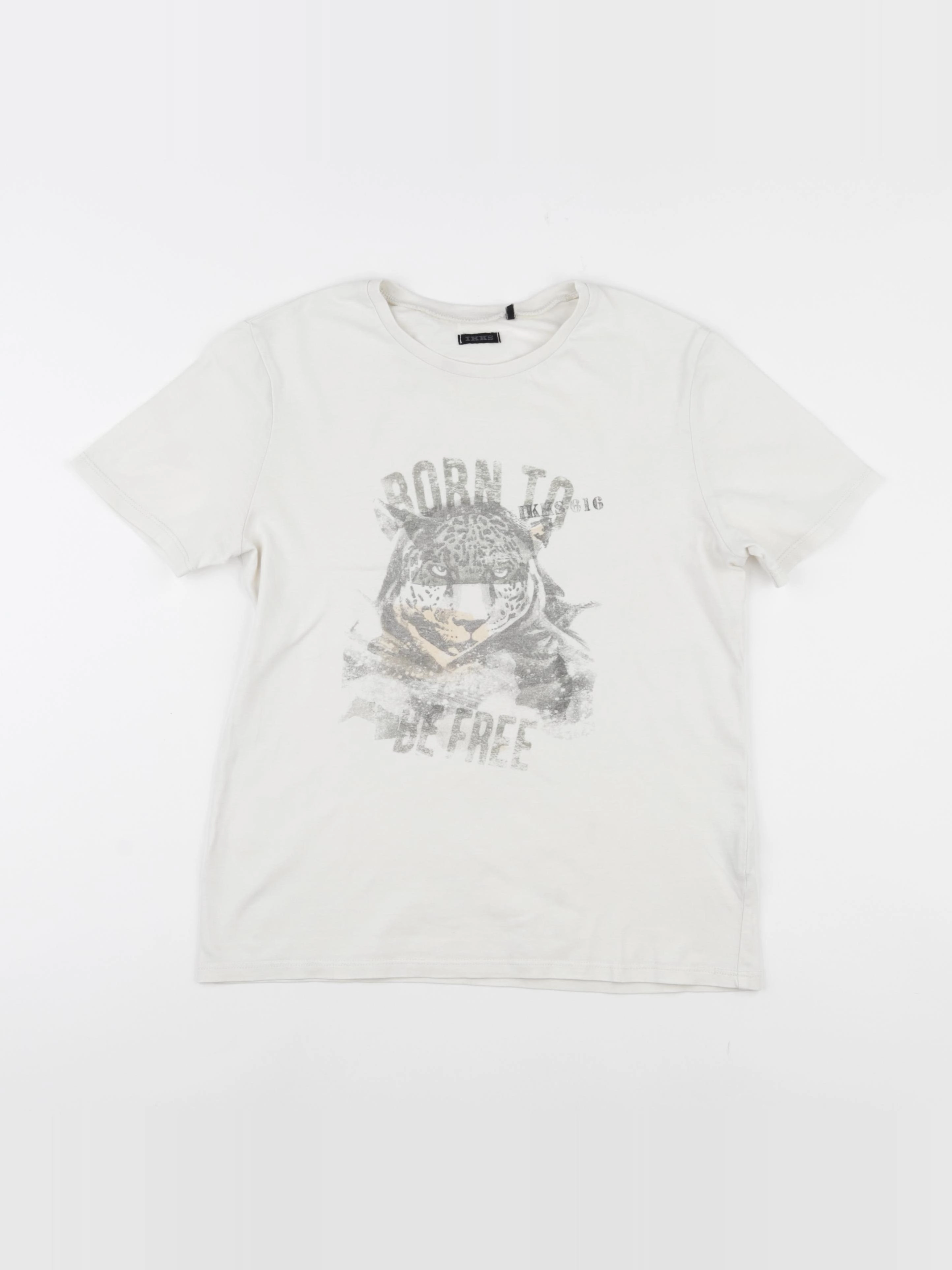 IKKS - tee-shirt beige - 12 ans