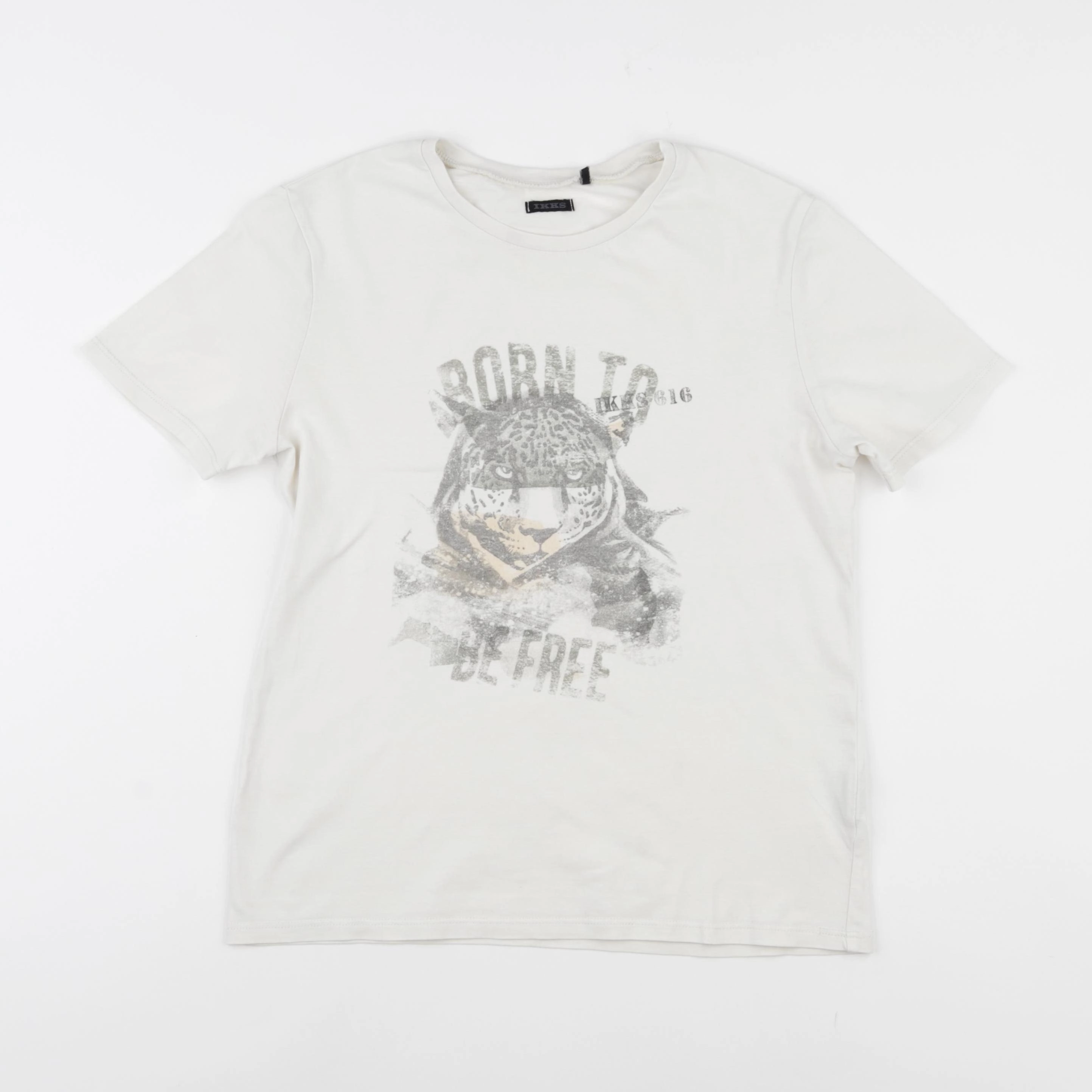 IKKS - tee-shirt beige - 12 ans