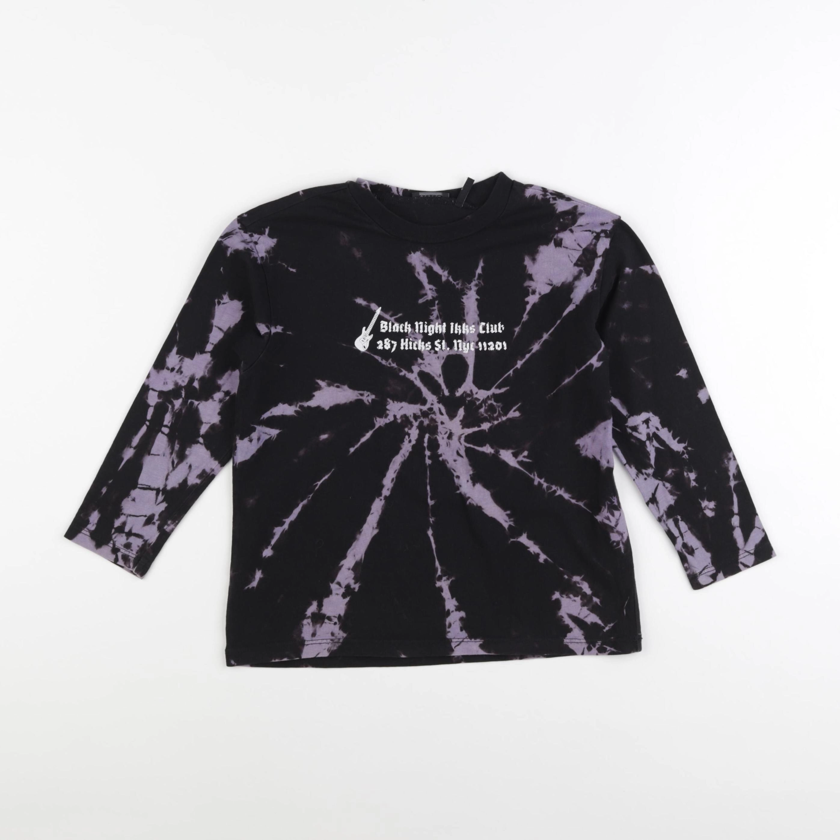 IKKS - tee-shirt noir, violet - 4 ans