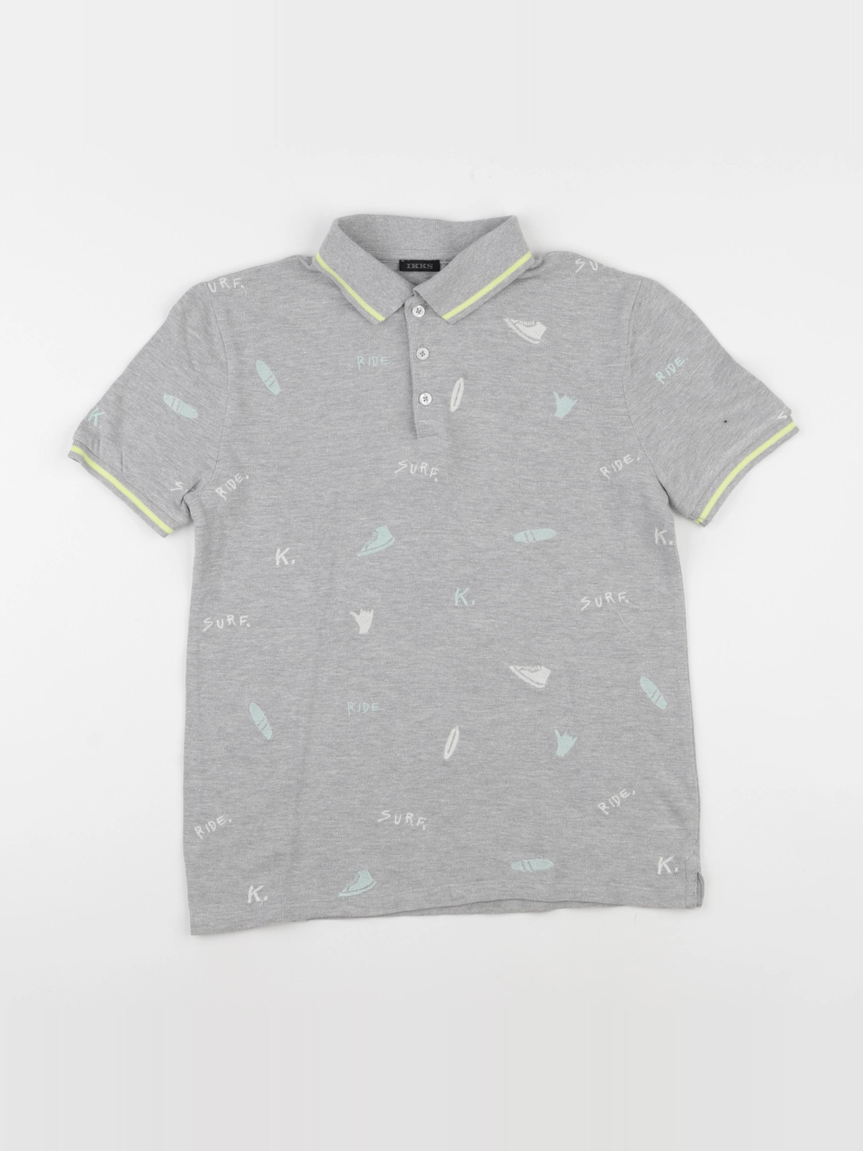 IKKS - polo gris - 12 ans