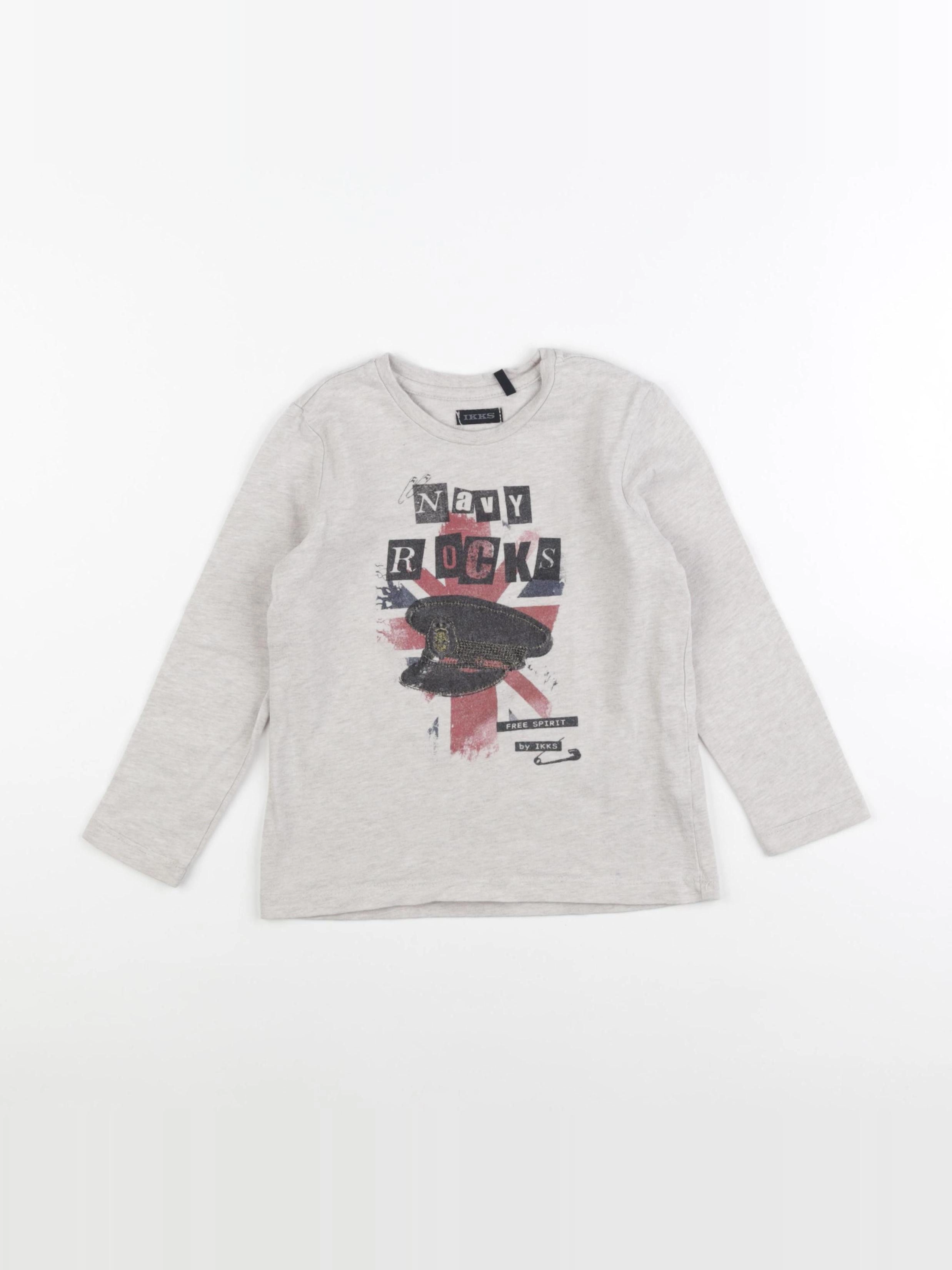 IKKS - tee-shirt gris - 3 ans