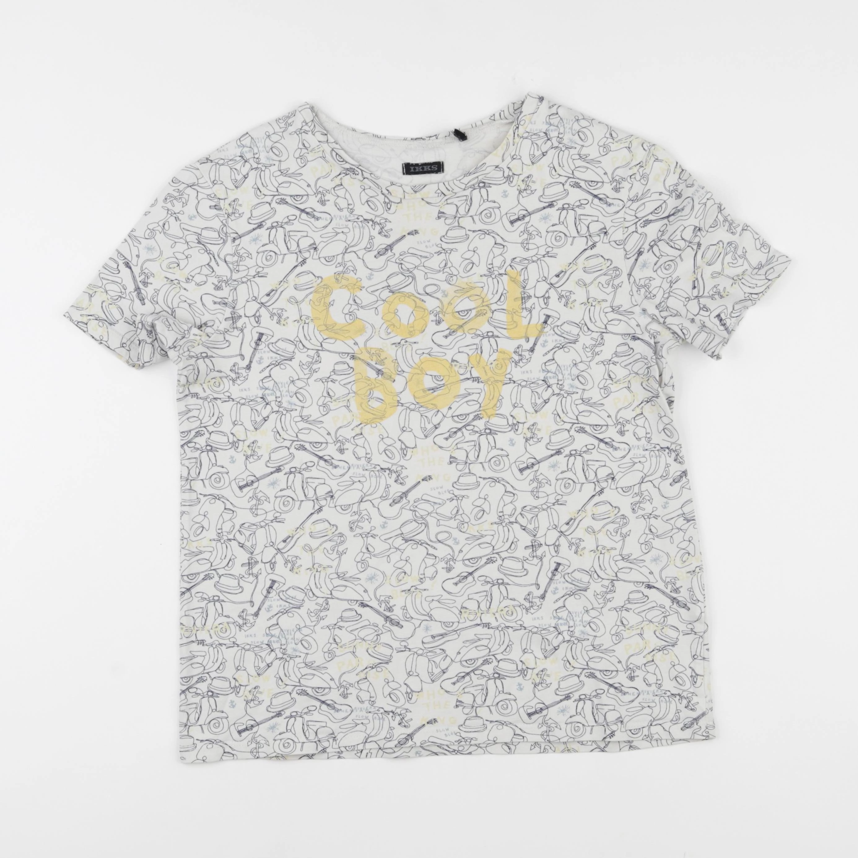 IKKS - tee-shirt beige - 12 ans