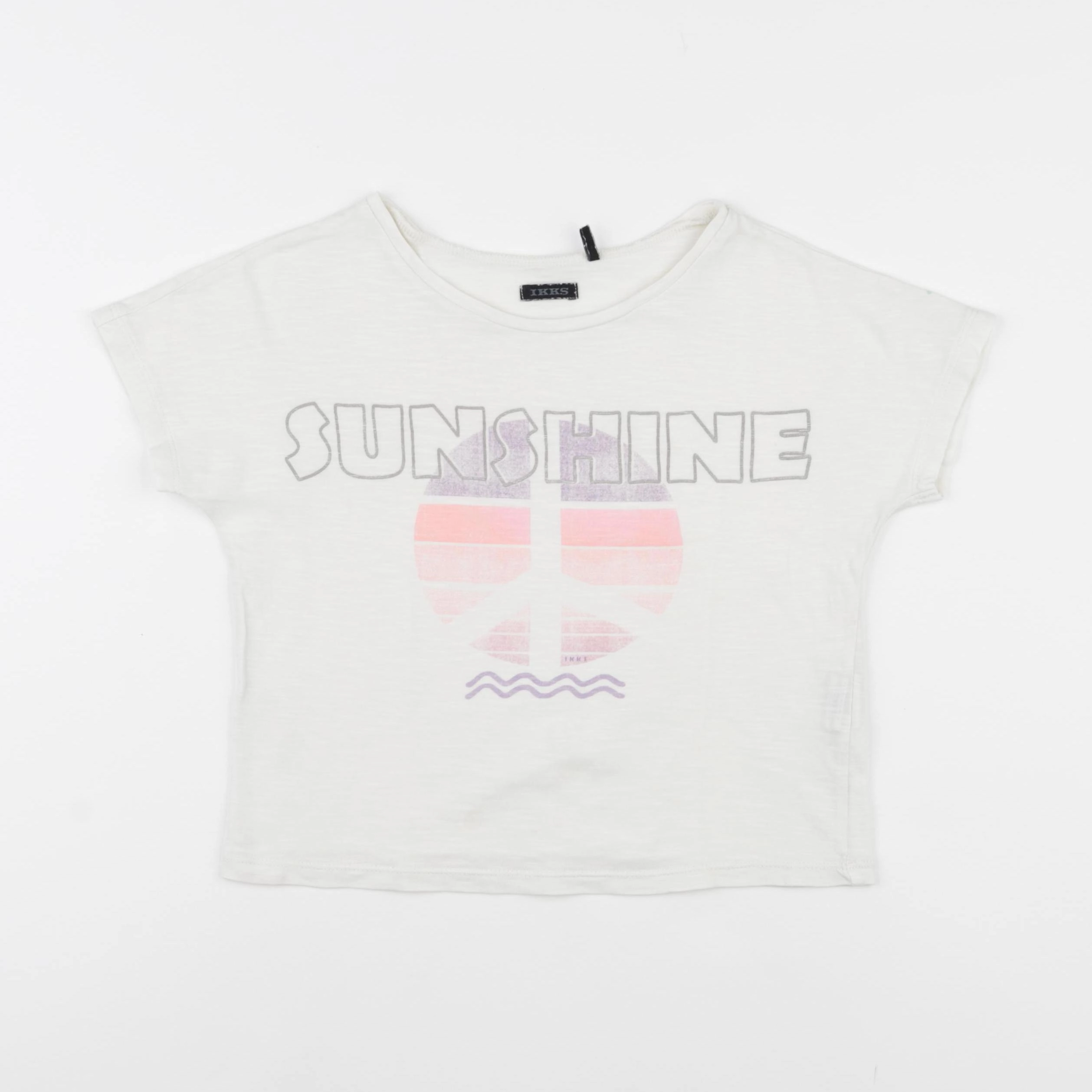IKKS - tee-shirt beige - 6 ans