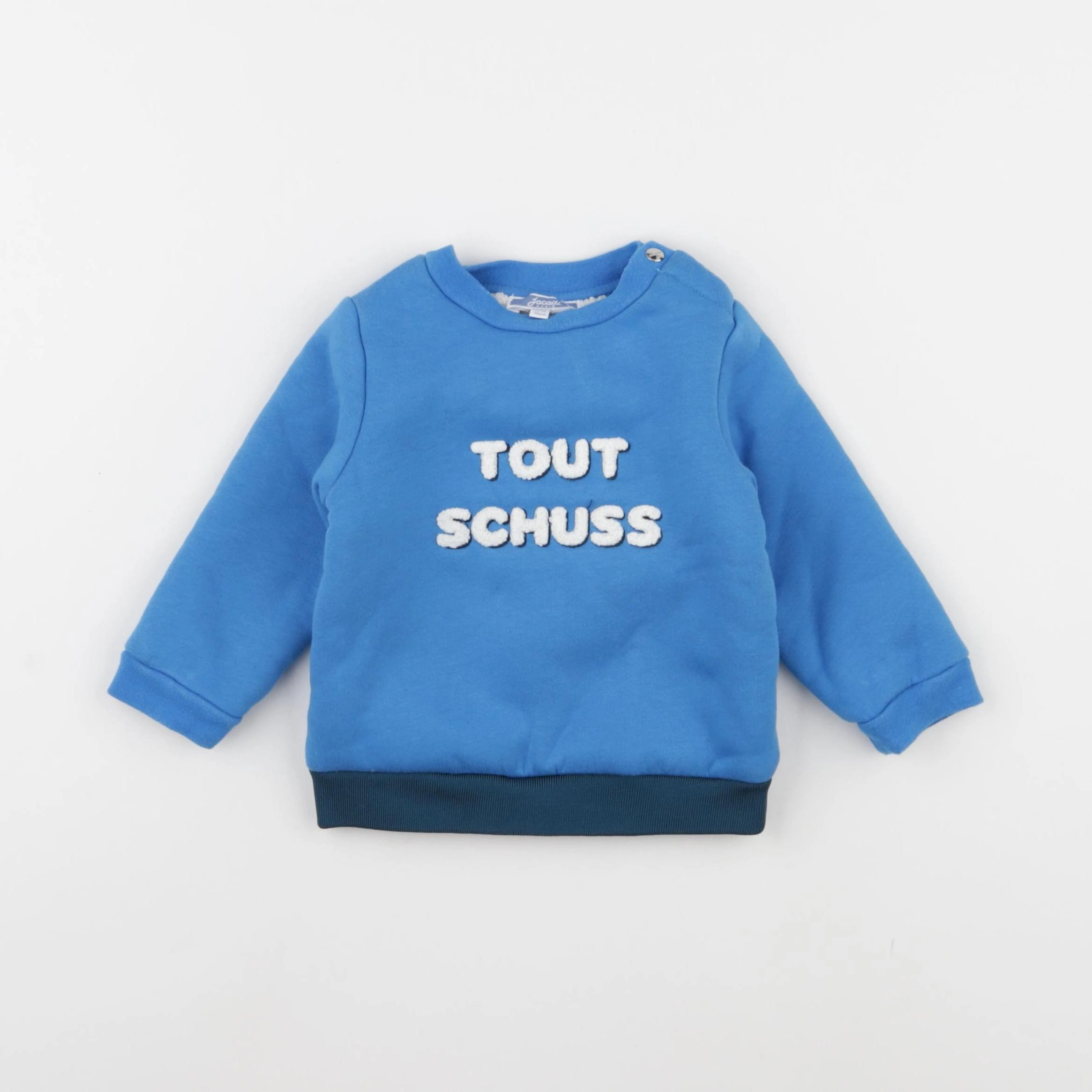 Jacadi - sweat bleu - 12 mois