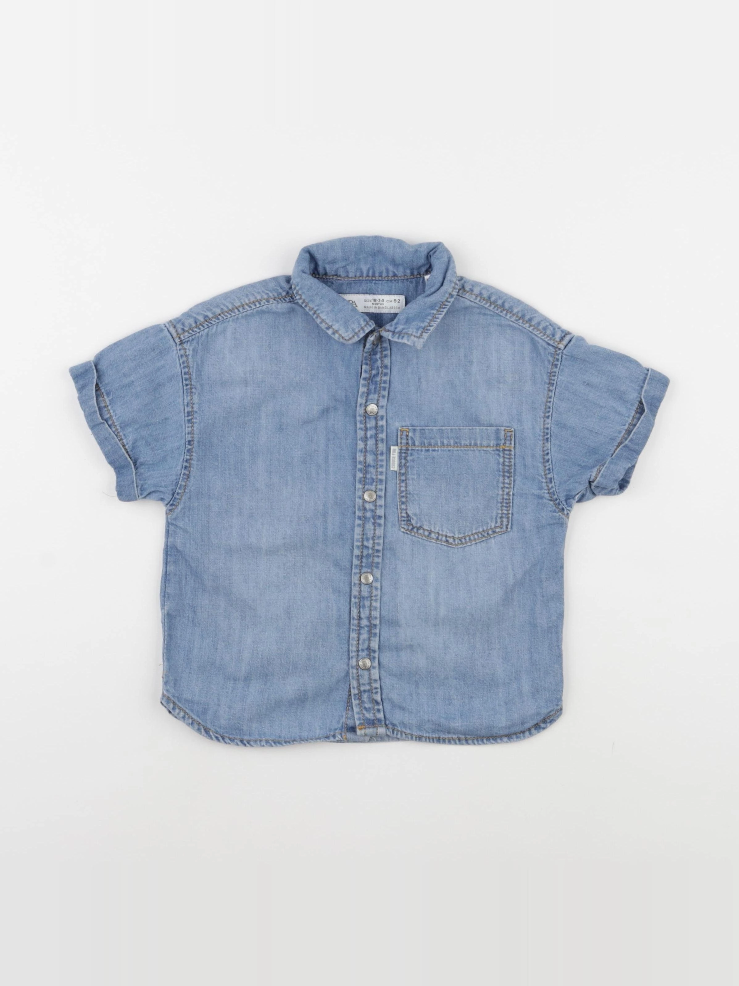 Zara - chemise bleu - 18/24 mois