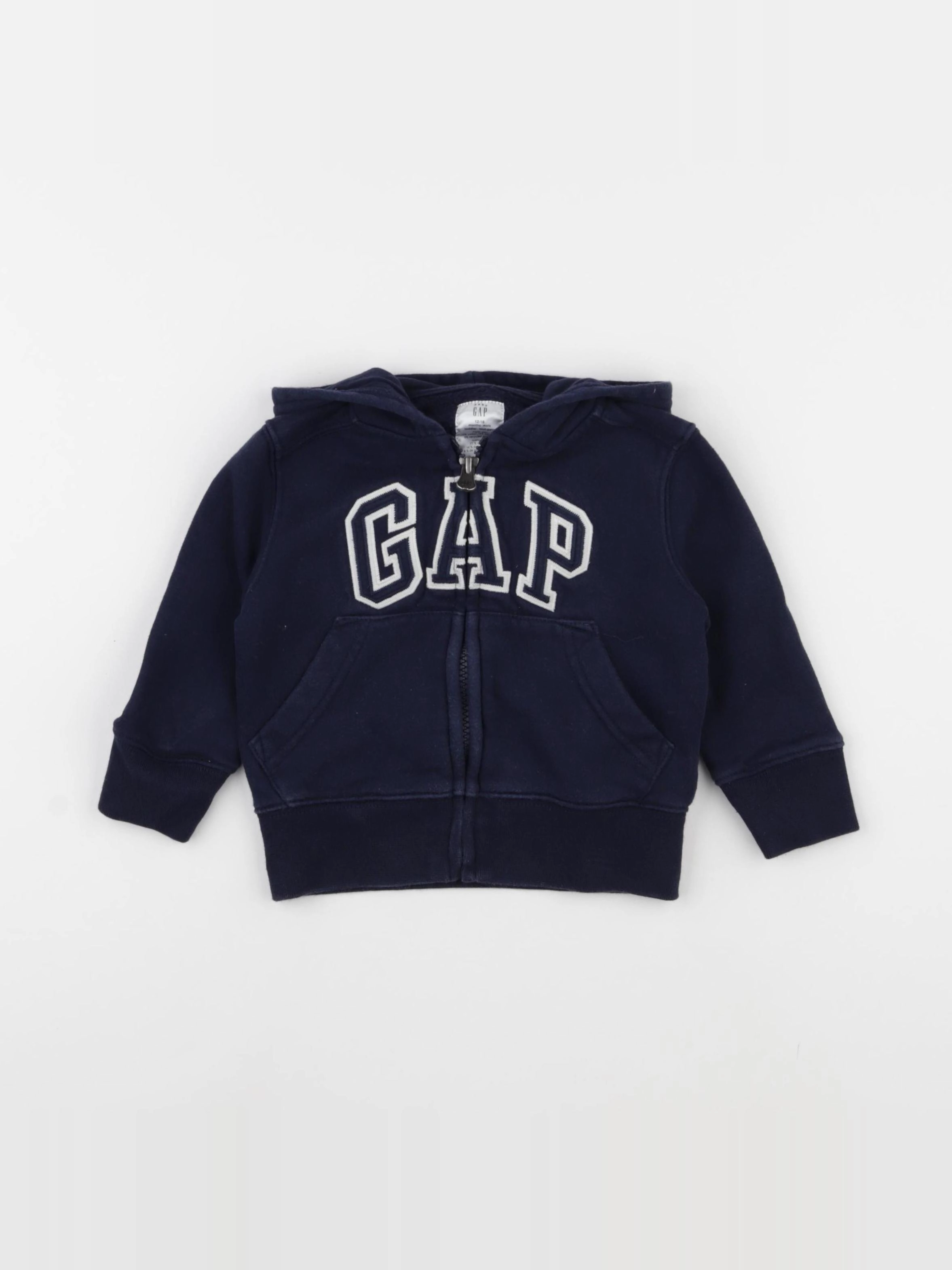 GAP - sweat bleu - 12/18 mois