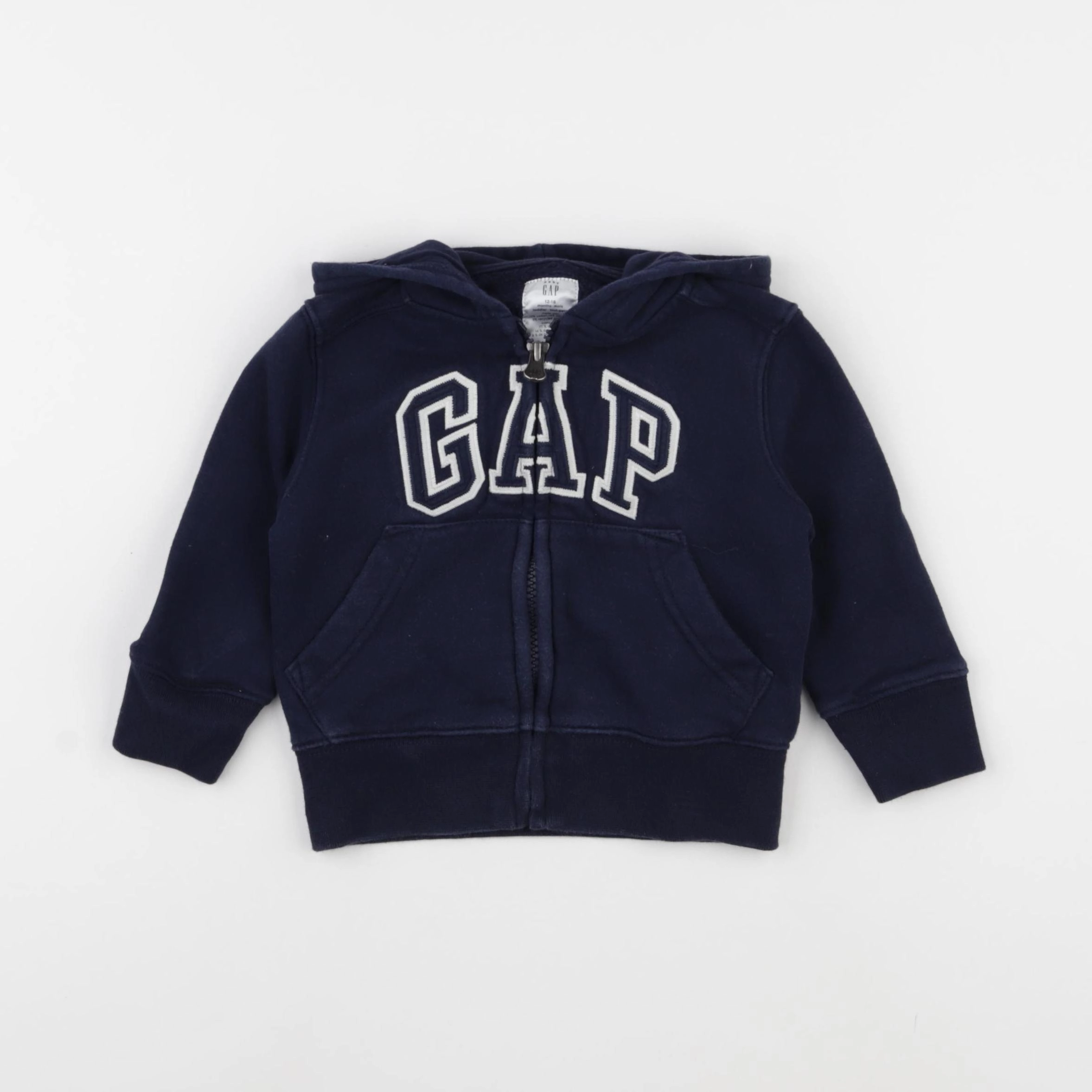 GAP - sweat bleu - 12/18 mois