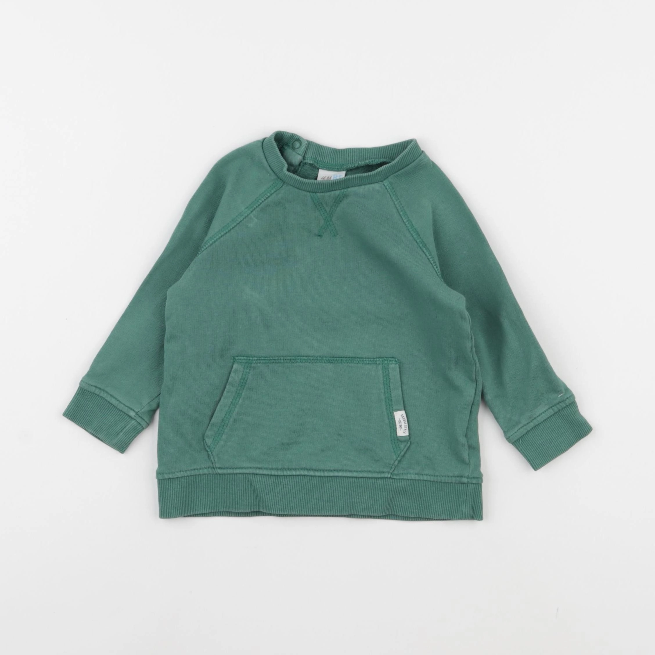 H&M - sweat vert - 9/12 mois