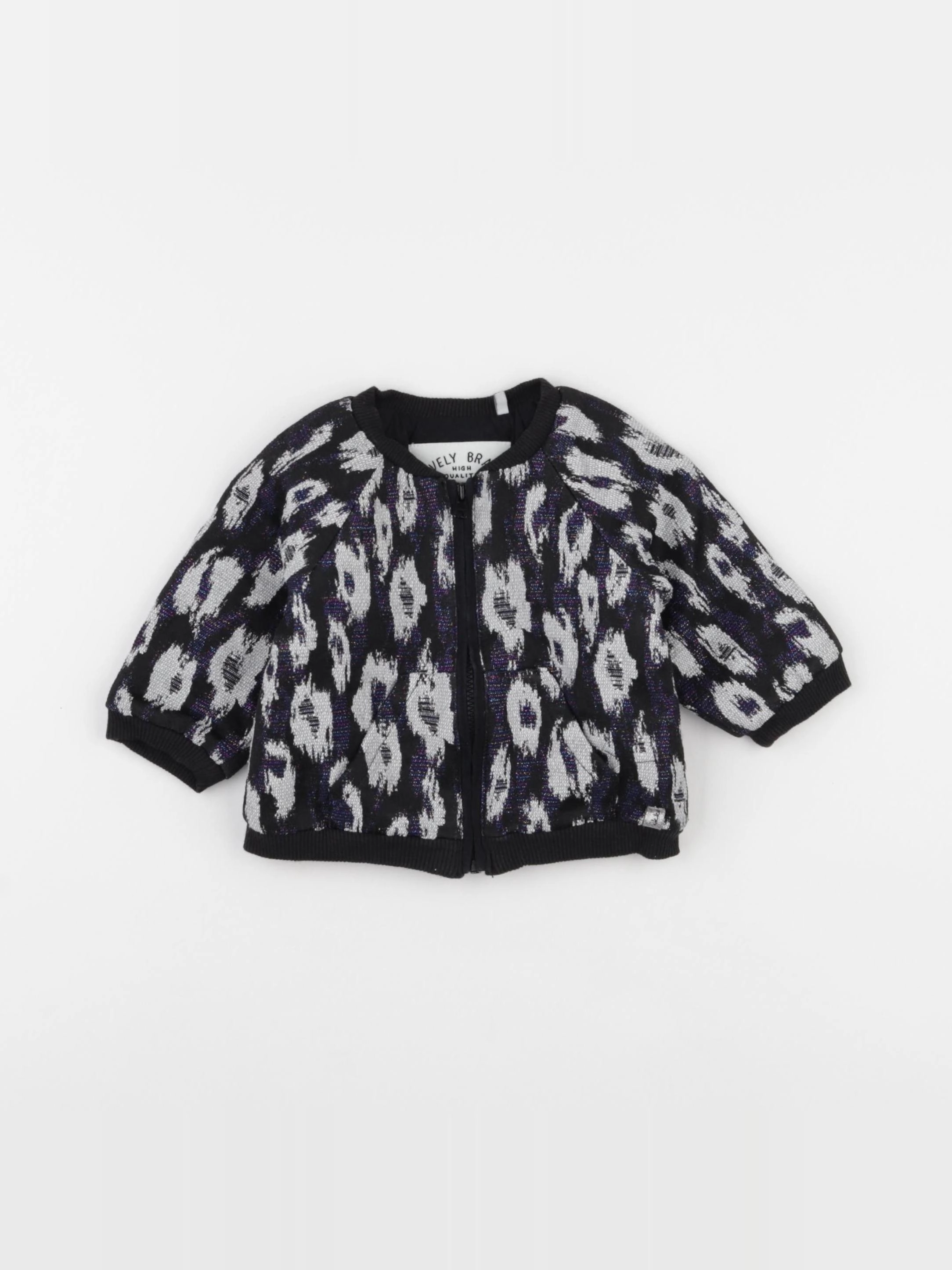 IKKS - veste doublé noir - 6 mois