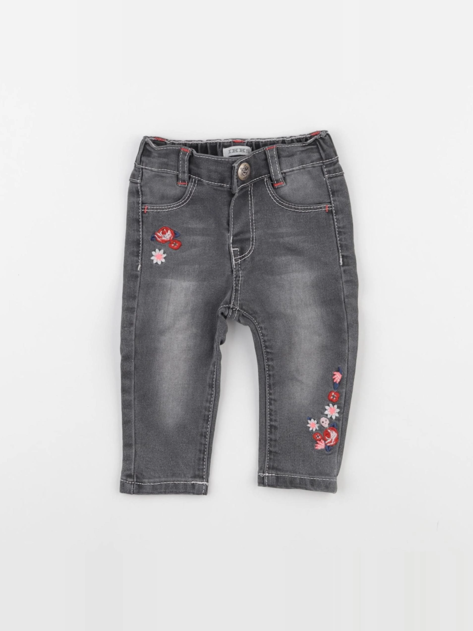 IKKS - jean gris - 6 mois