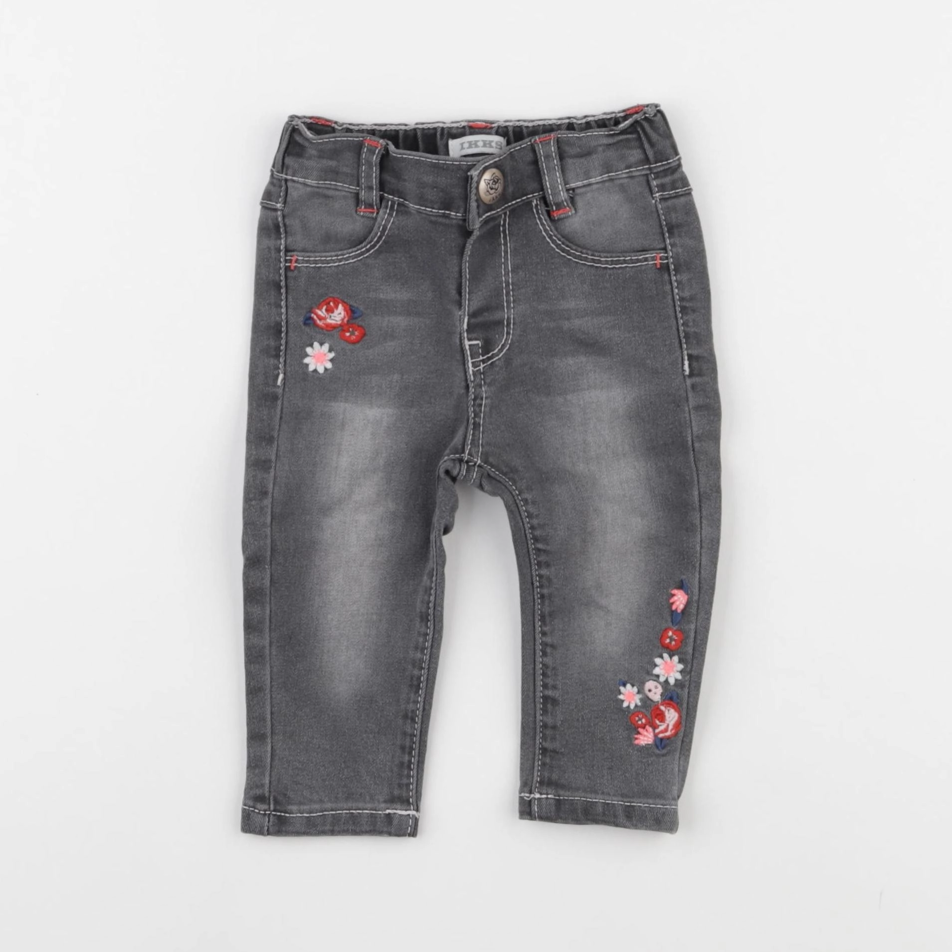 IKKS - jean gris - 6 mois