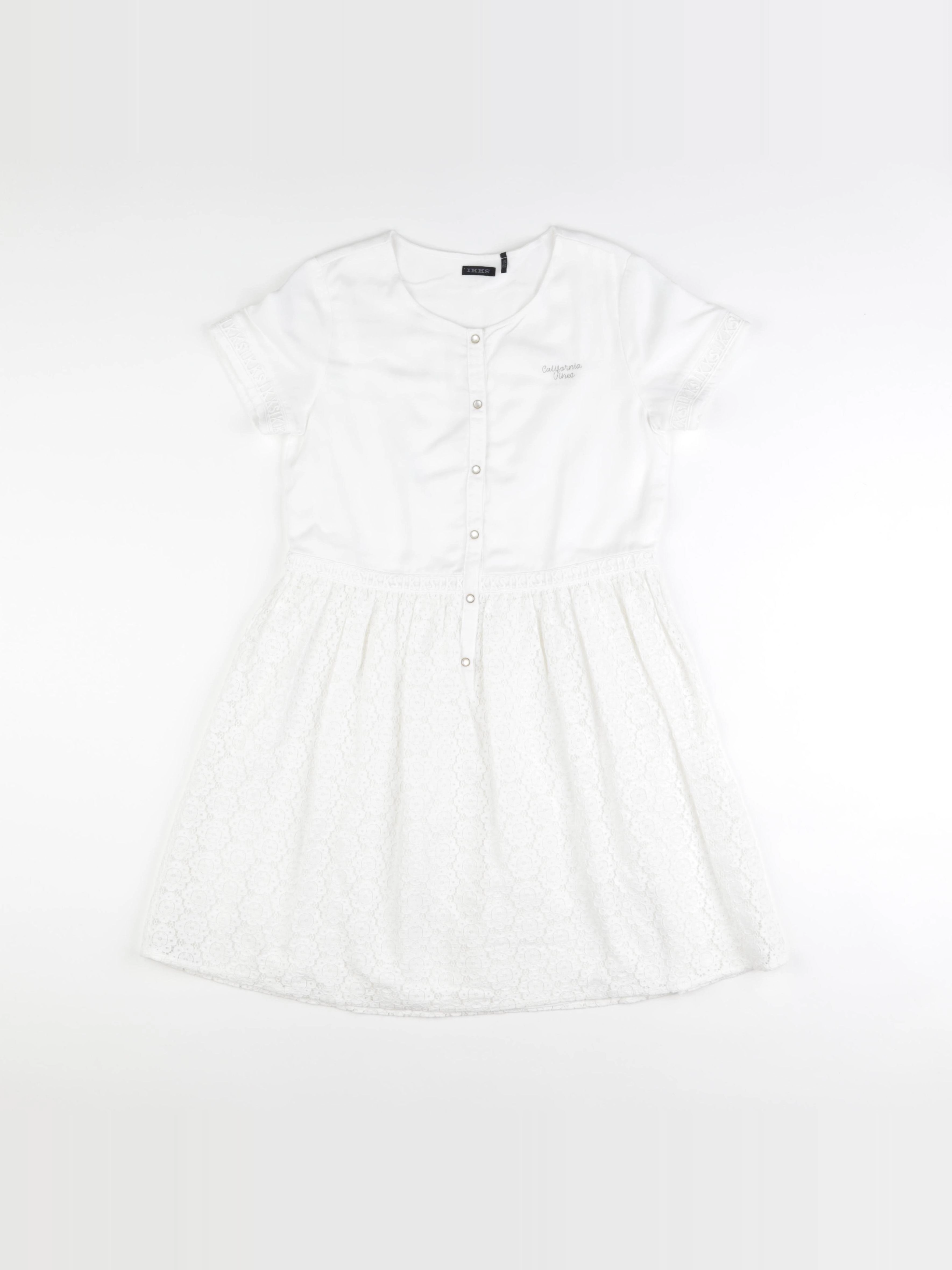 IKKS - robe blanc - 12 ans